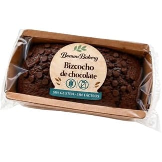 Bizcocho de chocolate sin gluten y sin lácteos estuche 300 g - Bonum Bakery