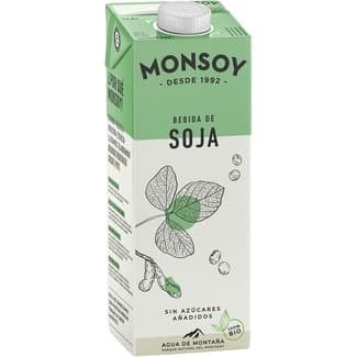 Bebida de soja sin azúcares añadidos ecológica brik 1 l - Monsoy