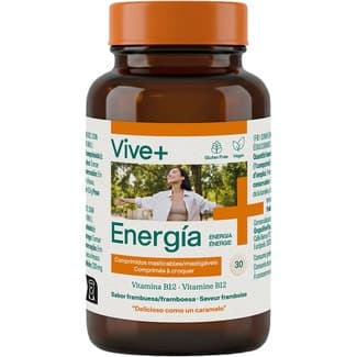 Energía sabor frambuesa bote 30 comprimidos - Vive+