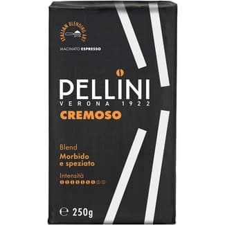 Café molido natural cremoso intensidad 7 paquete 250 g - Pellini