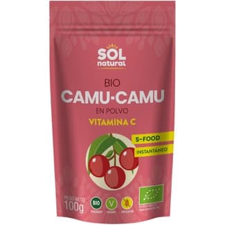 Bio camu en polvo con vitamina C ecológico bolsa 100 g sin gluten sin lactosa - Sol Natural
