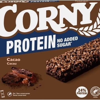 Barritas proteicas de cacao sin azúcares añadidos 4 unidades estuche 100 g - Corny