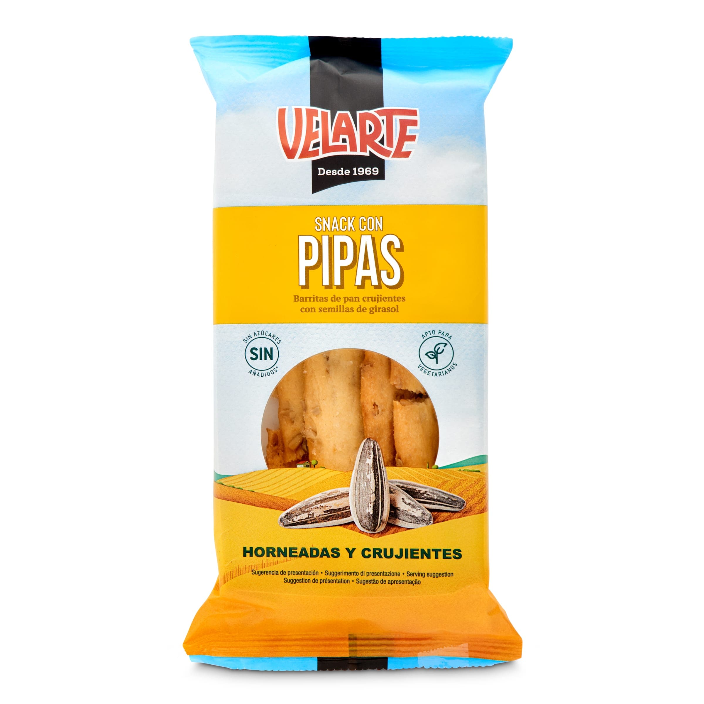 Palitos de pan con pipas Velarte 80 g