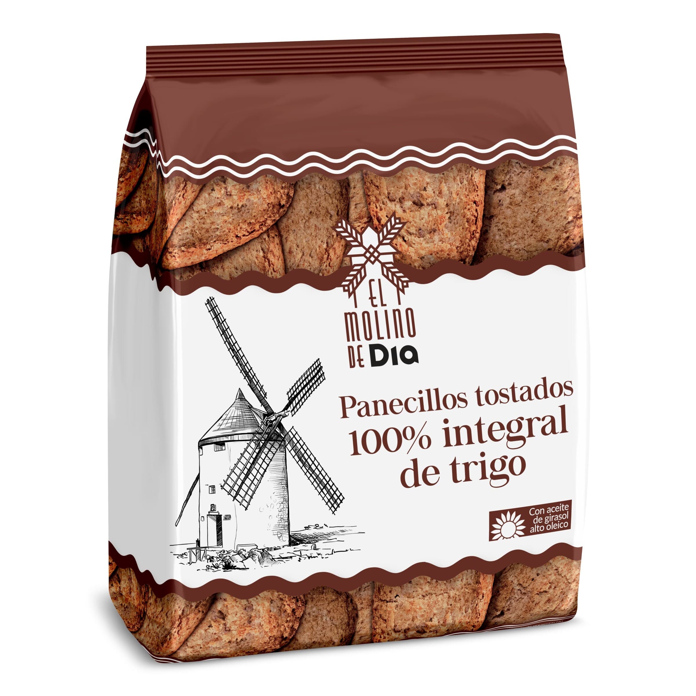 Panecillos tostados integral El molino de Dia 225 g