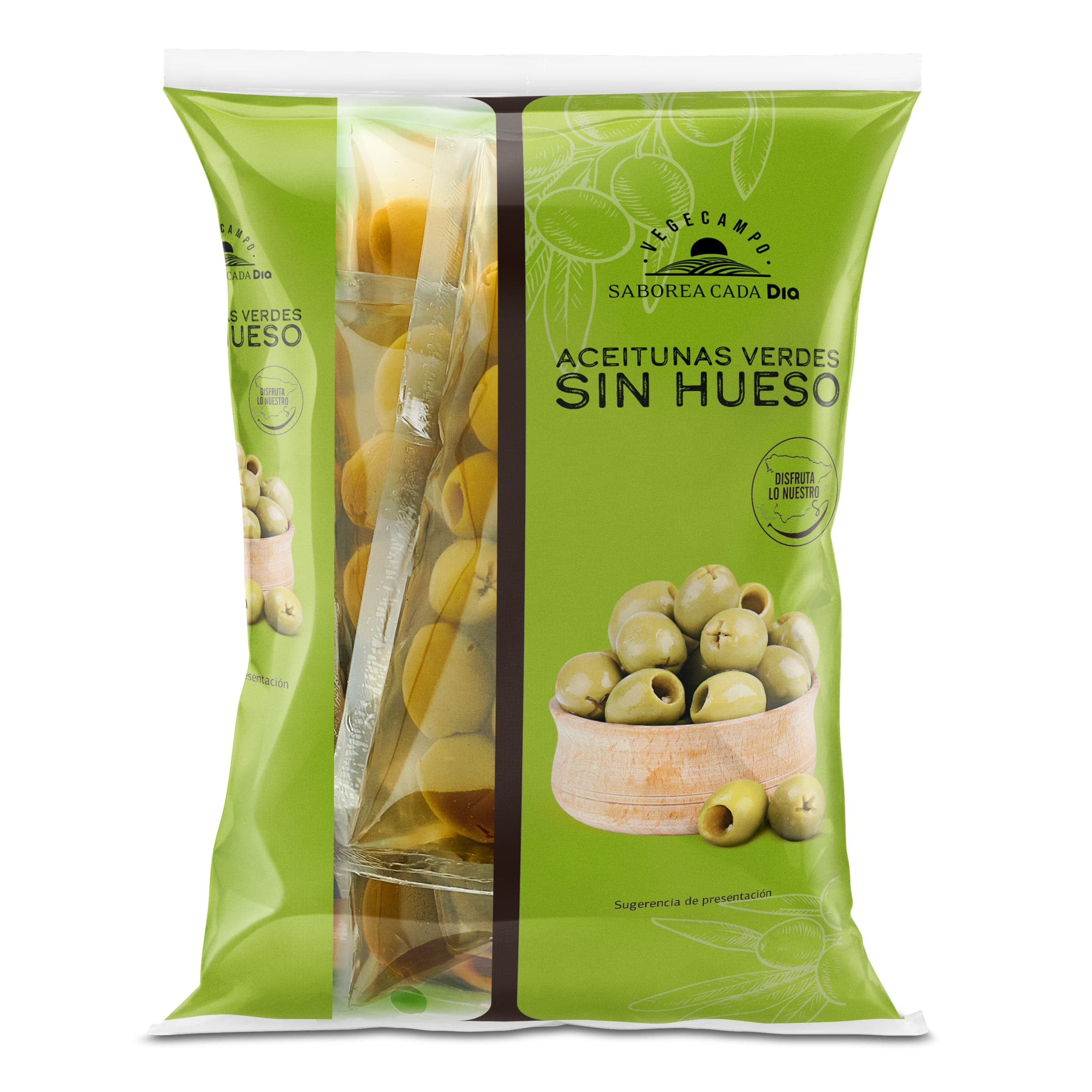 Aceitunas verdes sin hueso Dia Vegecampo 3 x 75 g