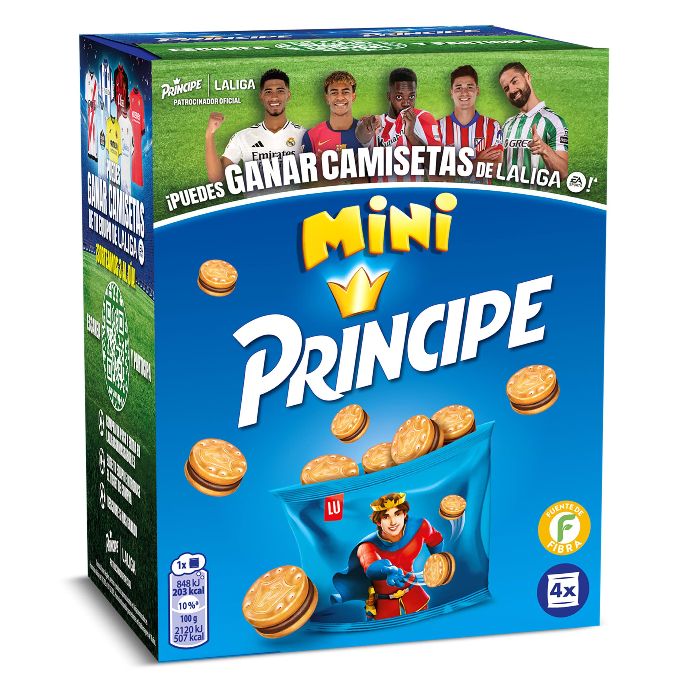 Mini galletas rellenas de chocolate Principe caja 160 g