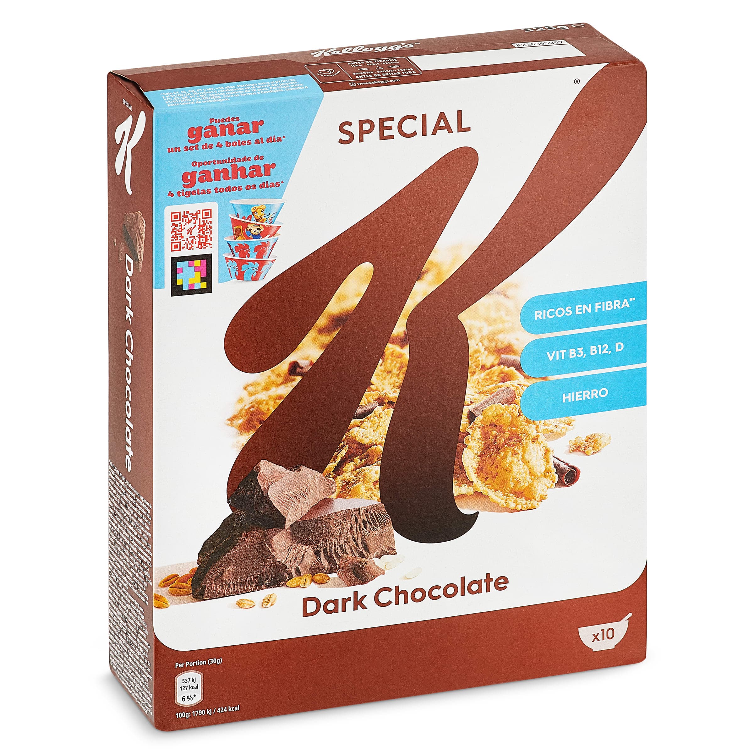 Cereales con chocolate negro Kellogg's Special K caja 325 g