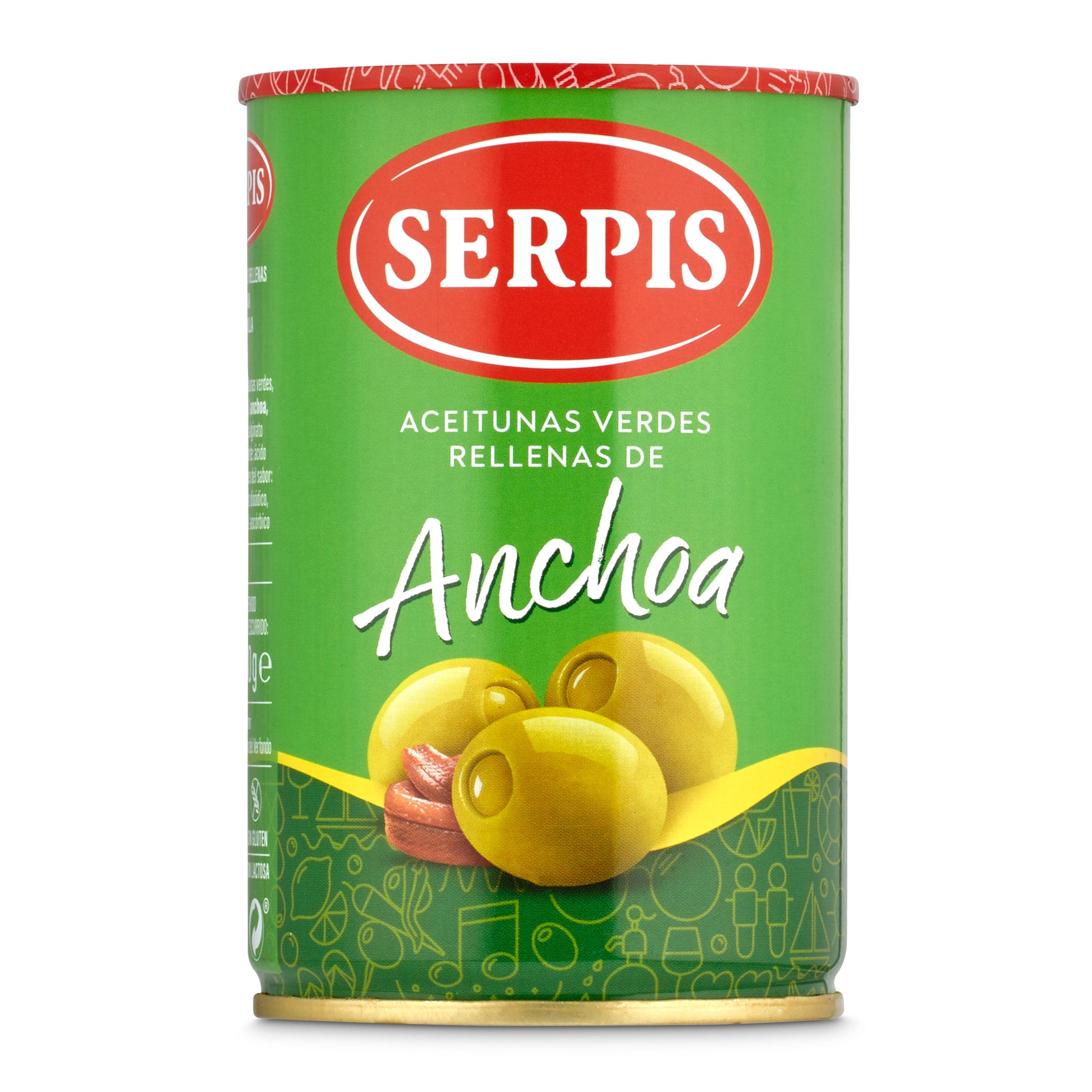 Aceitunas rellenas de anchoa Serpis 130 g
