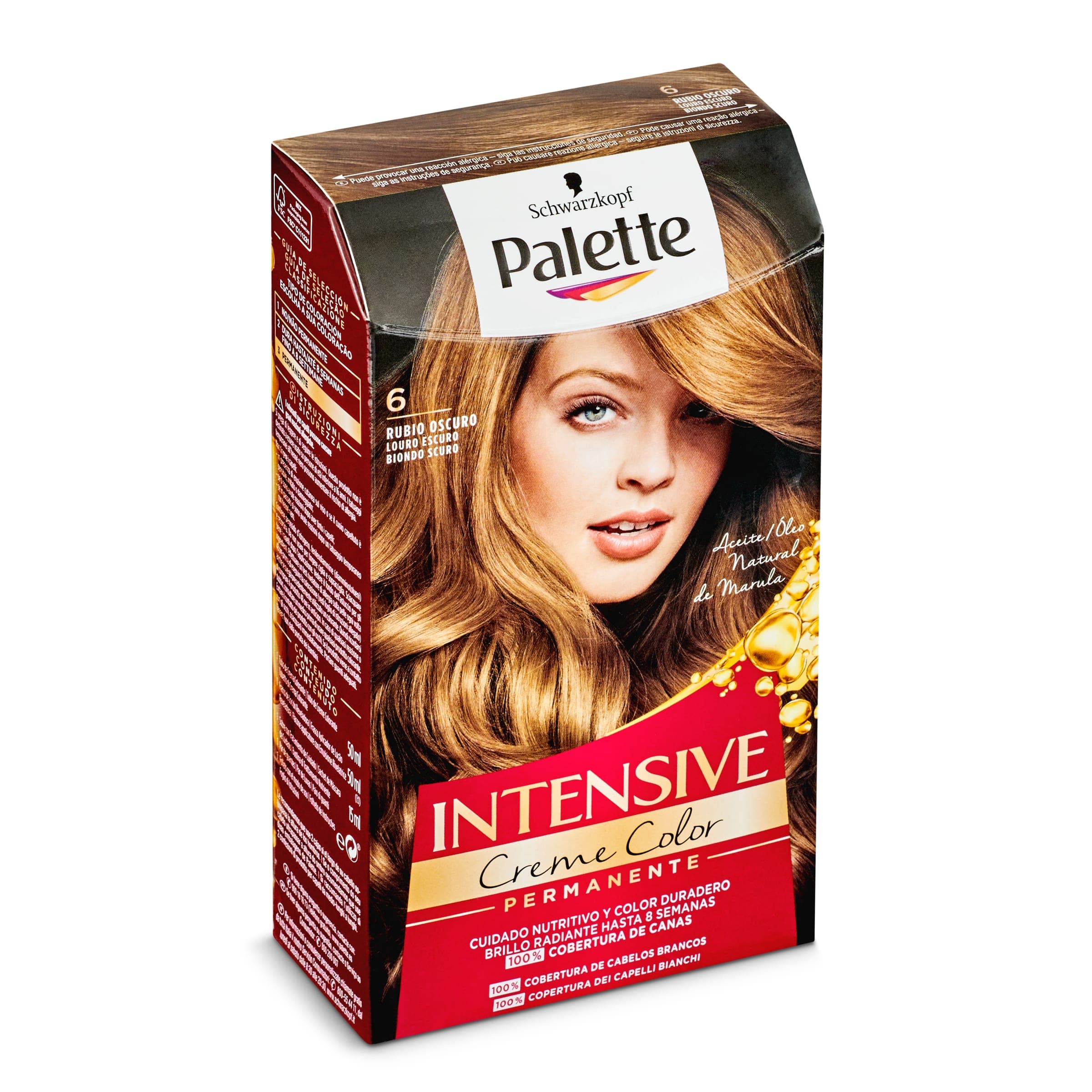 Tinte rubio oscuro N.º 6 Palette caja 1 unidad