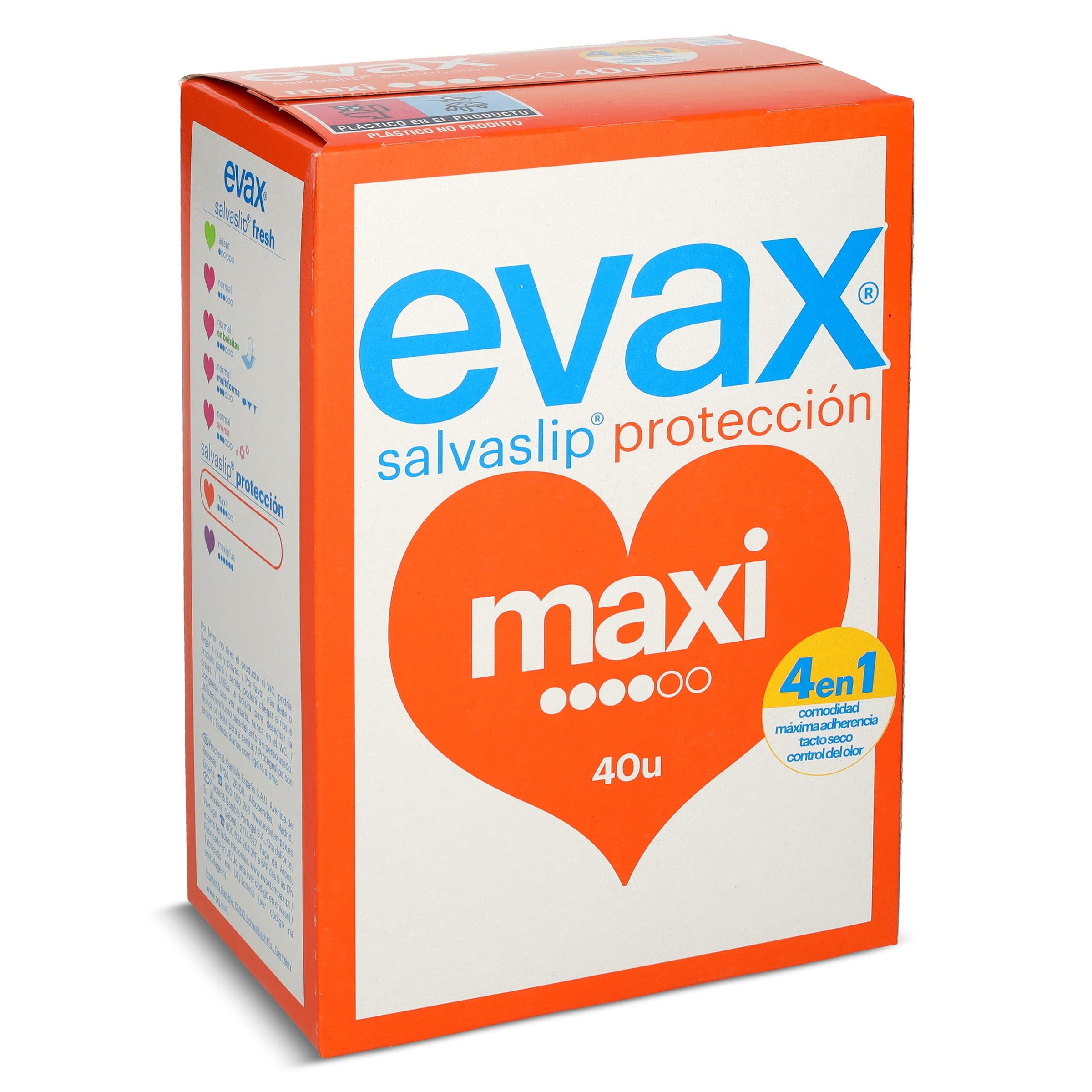 Protegeslips protección maxi Evax caja 40 unidades