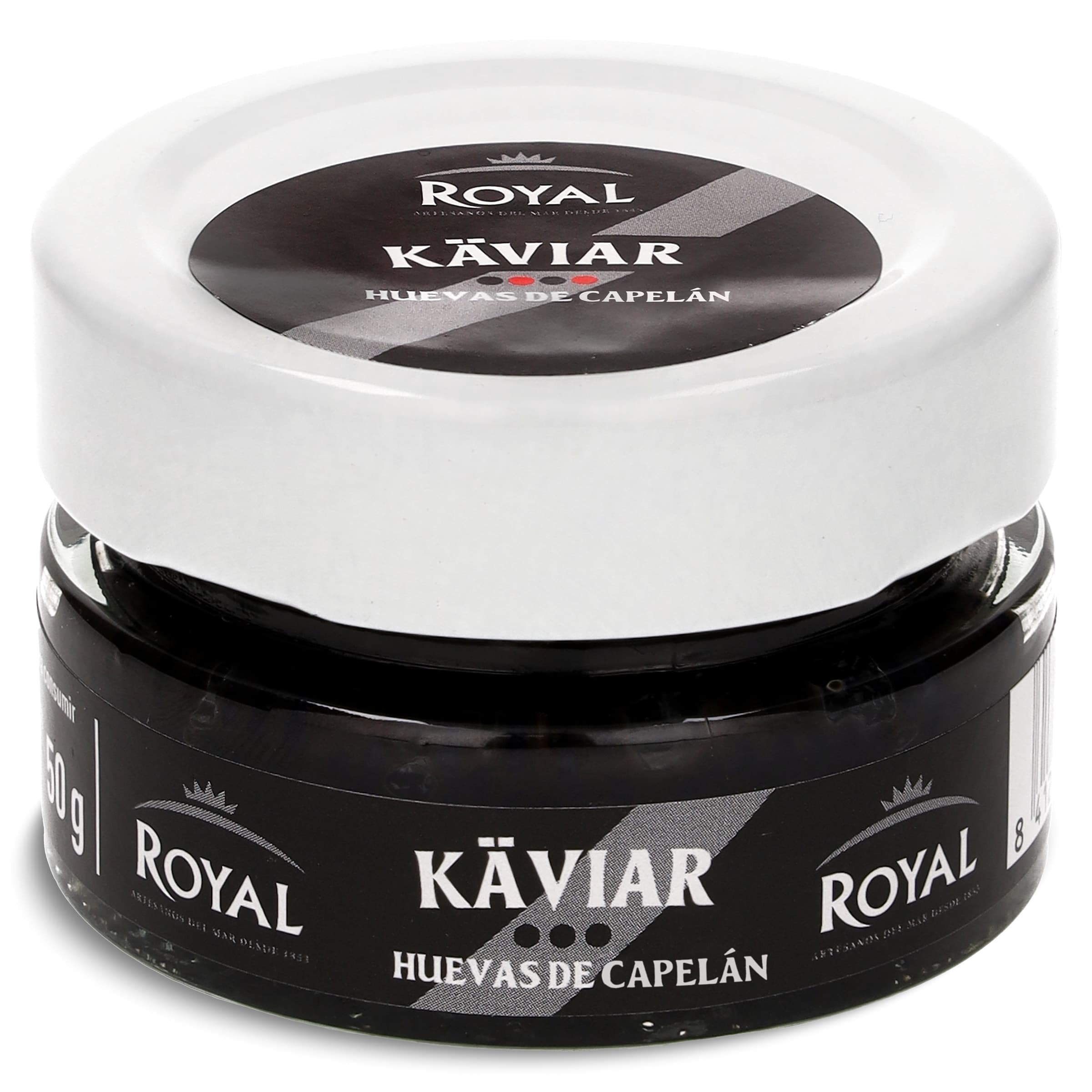 Huevas de Islandia negras Royal frasco 50 g