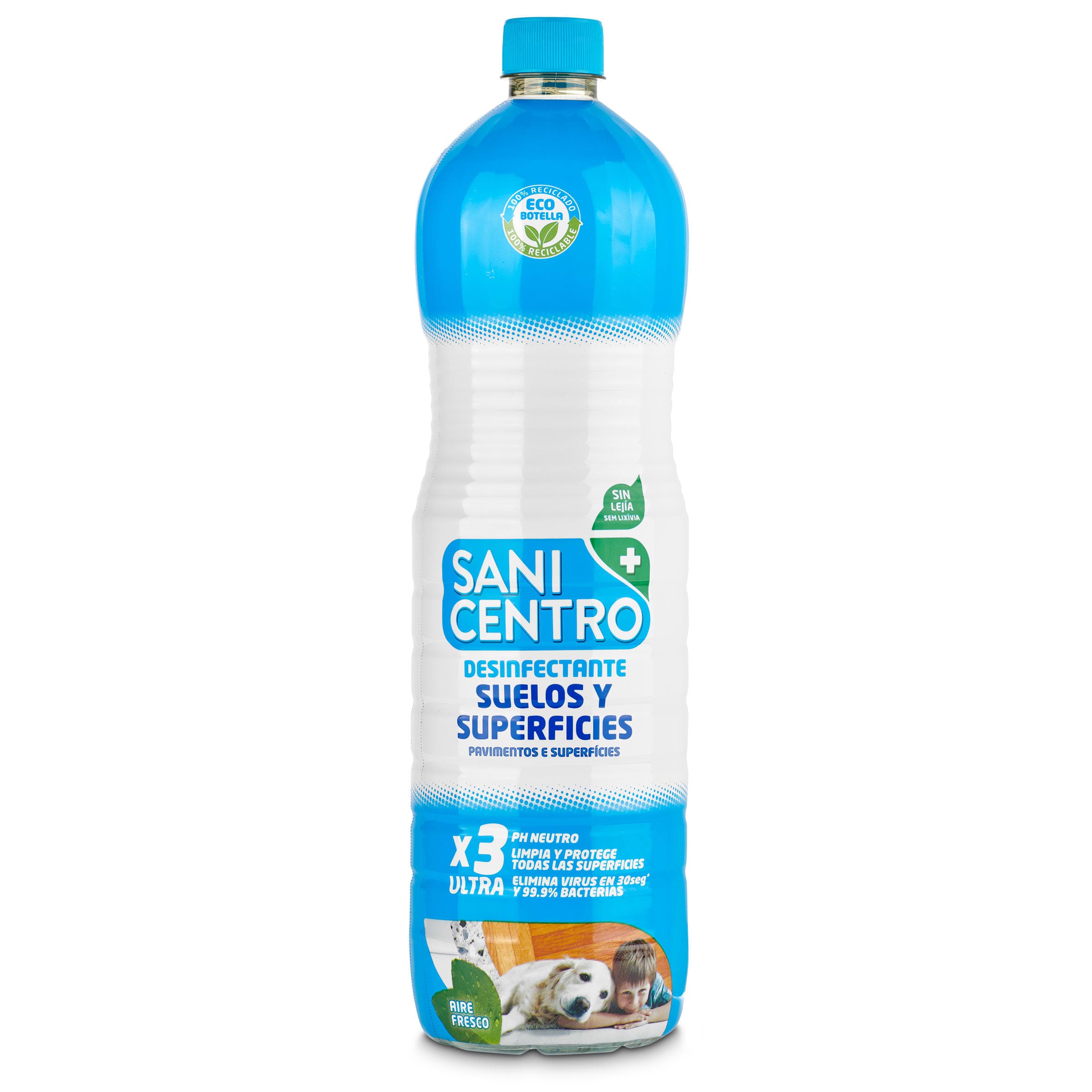 Limpiador concentrado para suelos y superficies Sanicentro botella 1.5 L