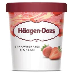 Tarrina de helado fresa Haagen Dazs 400 g