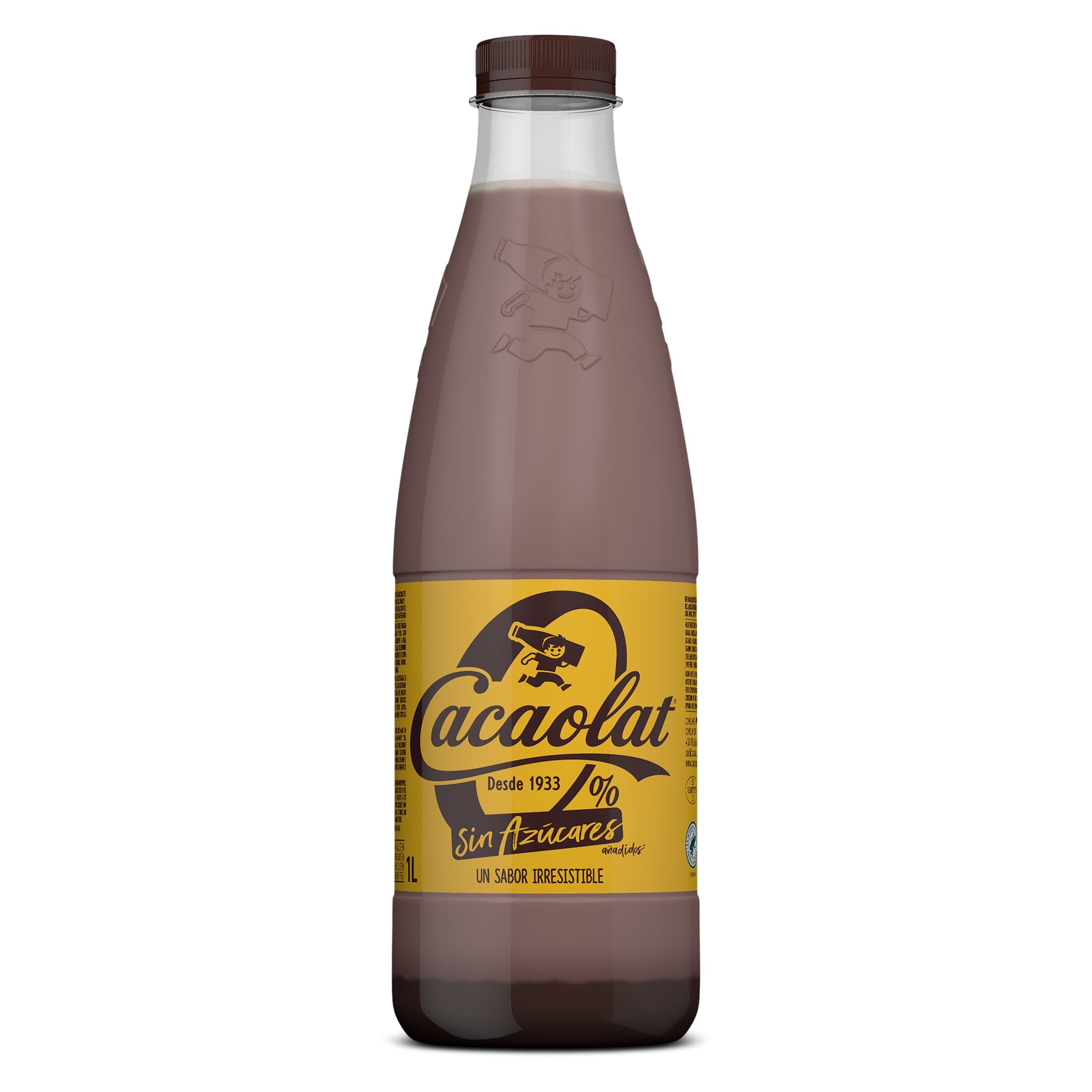 Batido de chocolate 0% sin azúcar añadido Cacaolat botella 1 L
