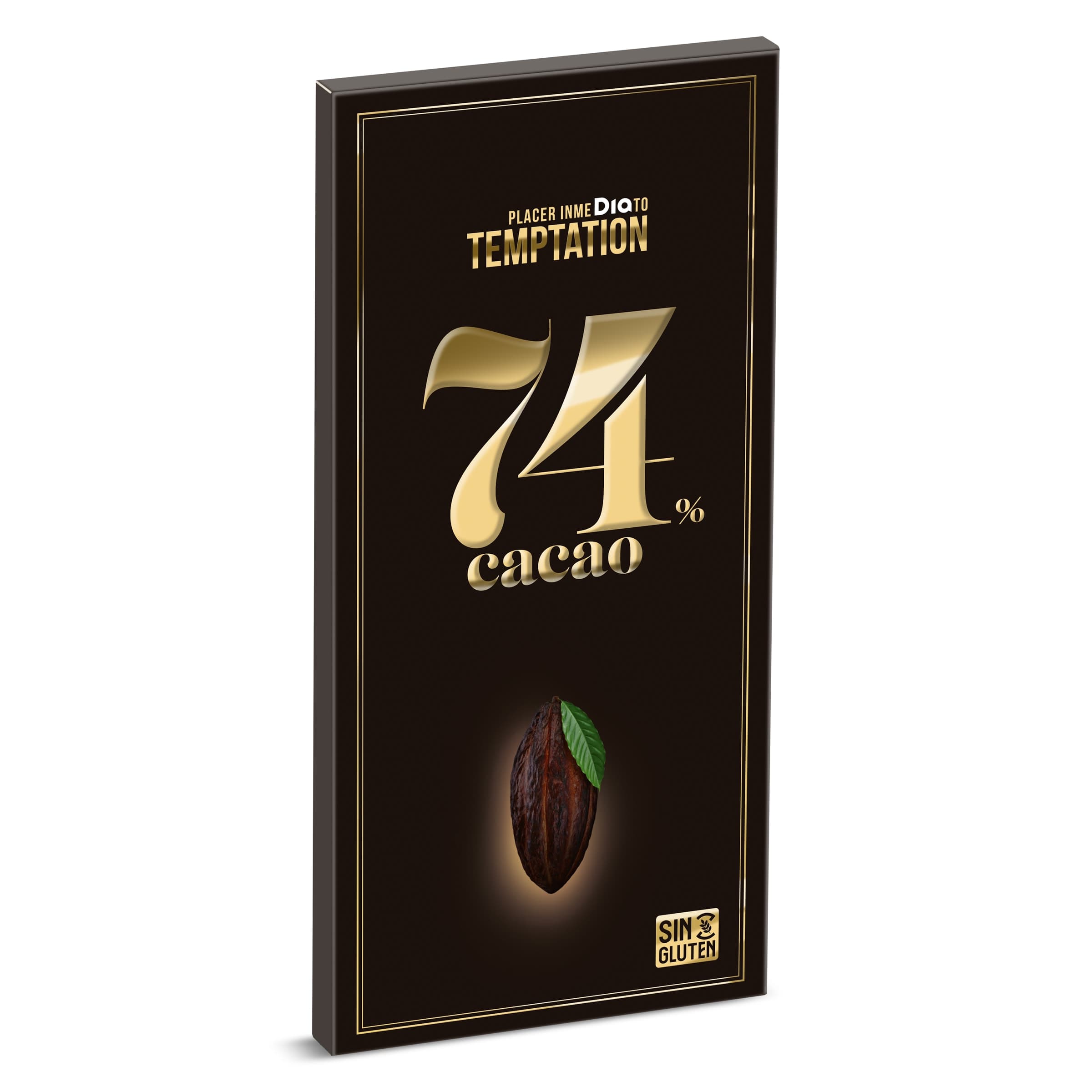 Chocolate negro 74% cacao Dia Temptation 100 g