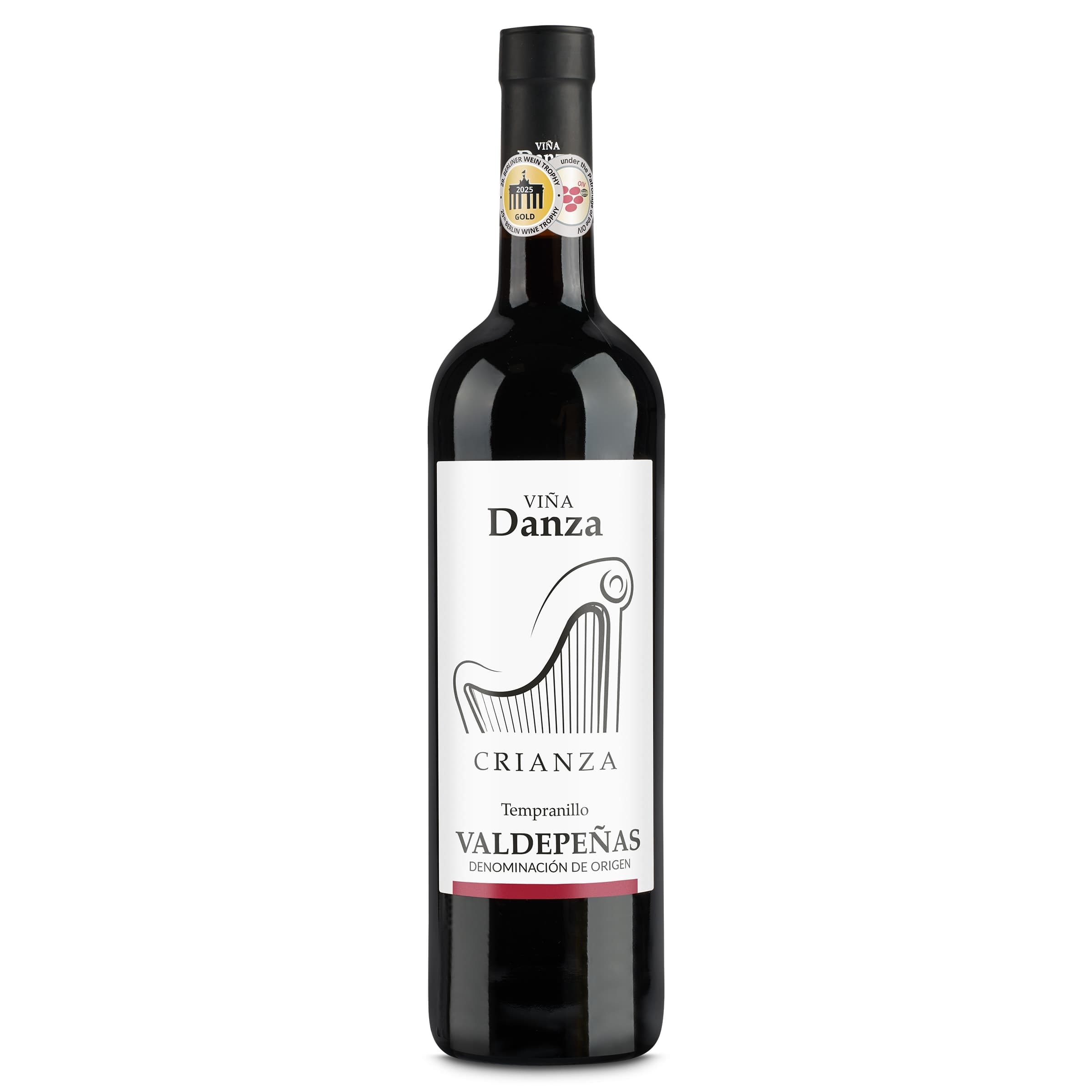 Vino tinto crianza D.O. Valdepeñas Viña Danza 75 cl