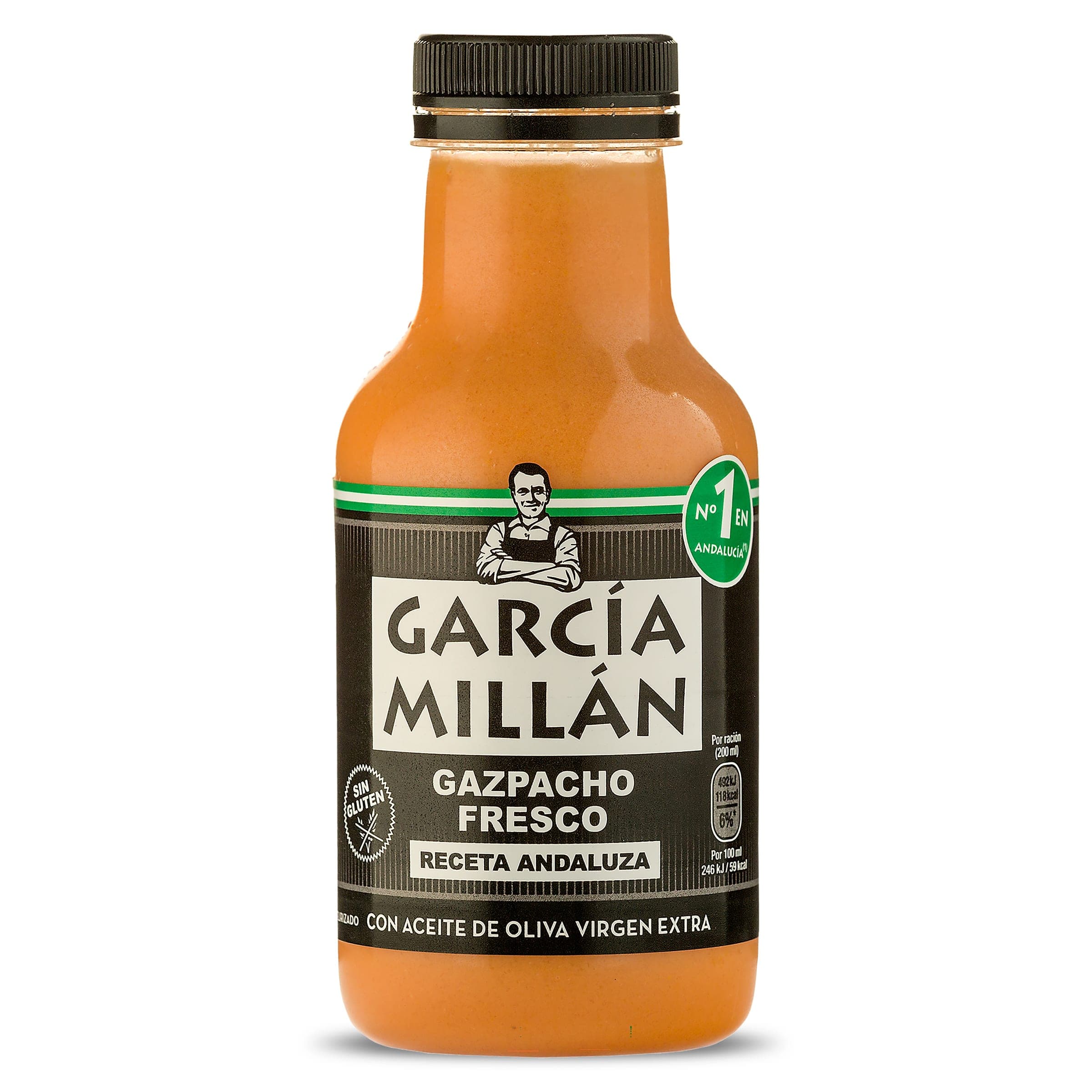 Gazpacho fresco sin gluten García Millán 330 ml
