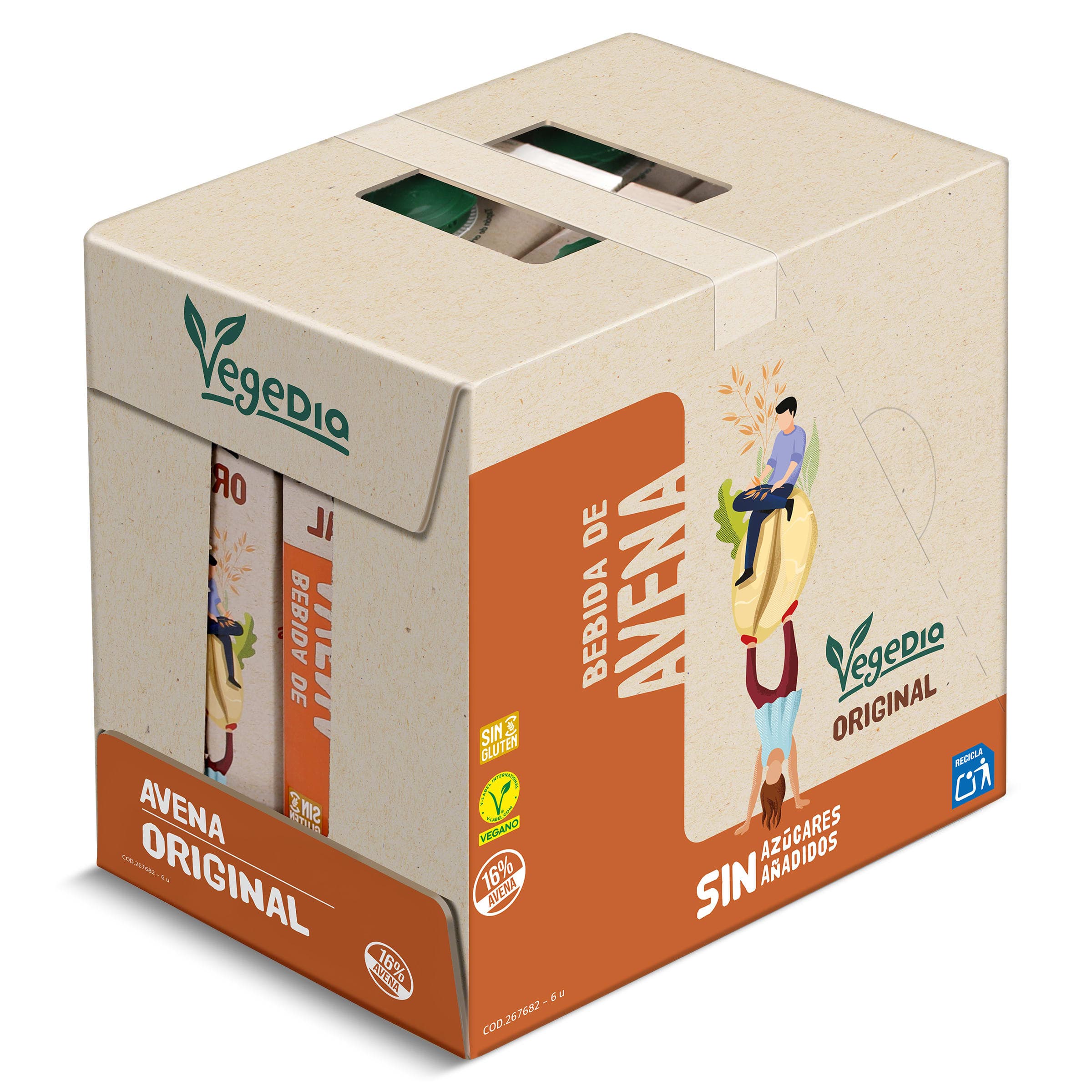 Bebida de avena Dia Vegedia pack 6 x 1 L