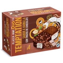 Helado sandwich maxi duo 4 unidades Dia Temptation caja 400 g