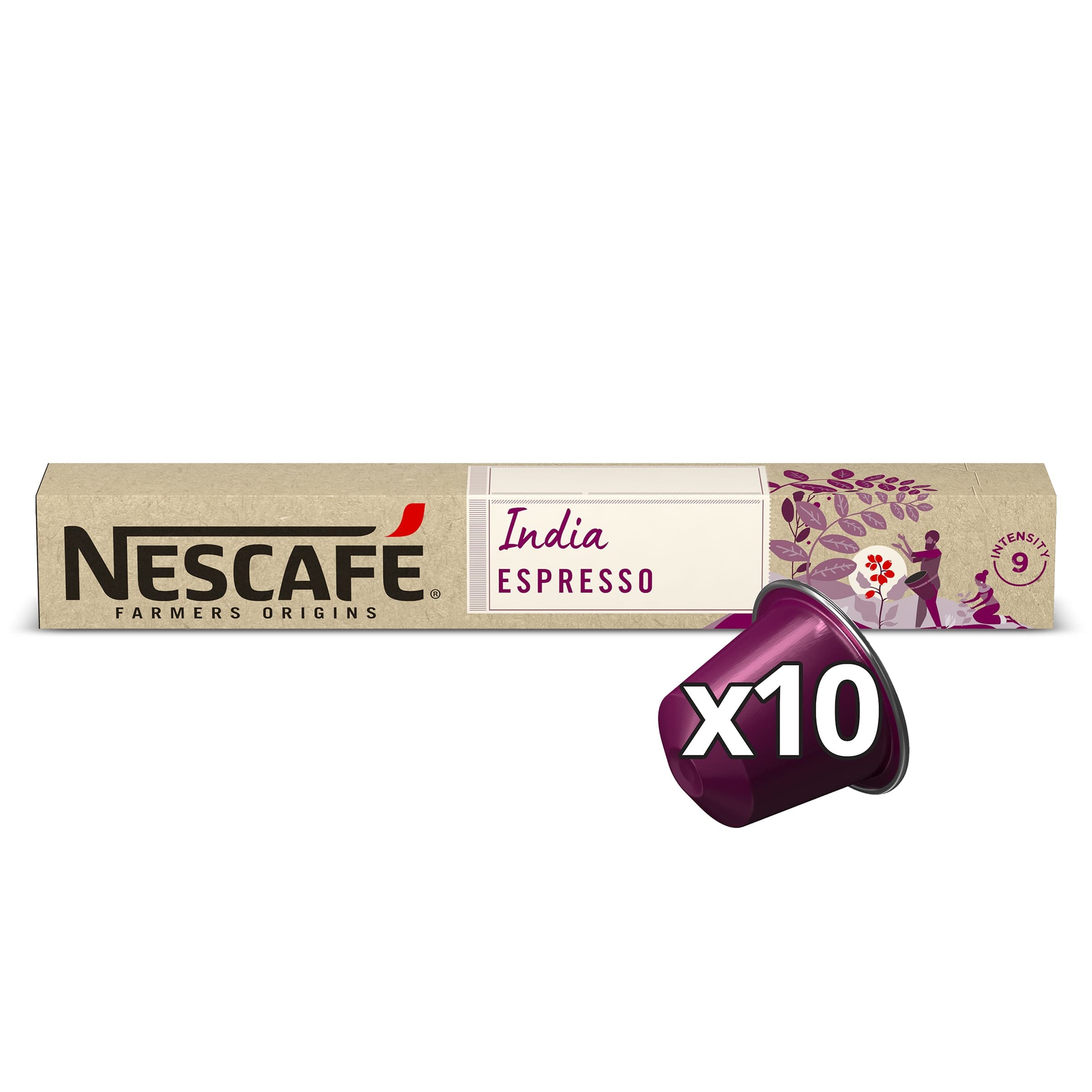 Cápsulas de café India Farmers Origins 10 unidades