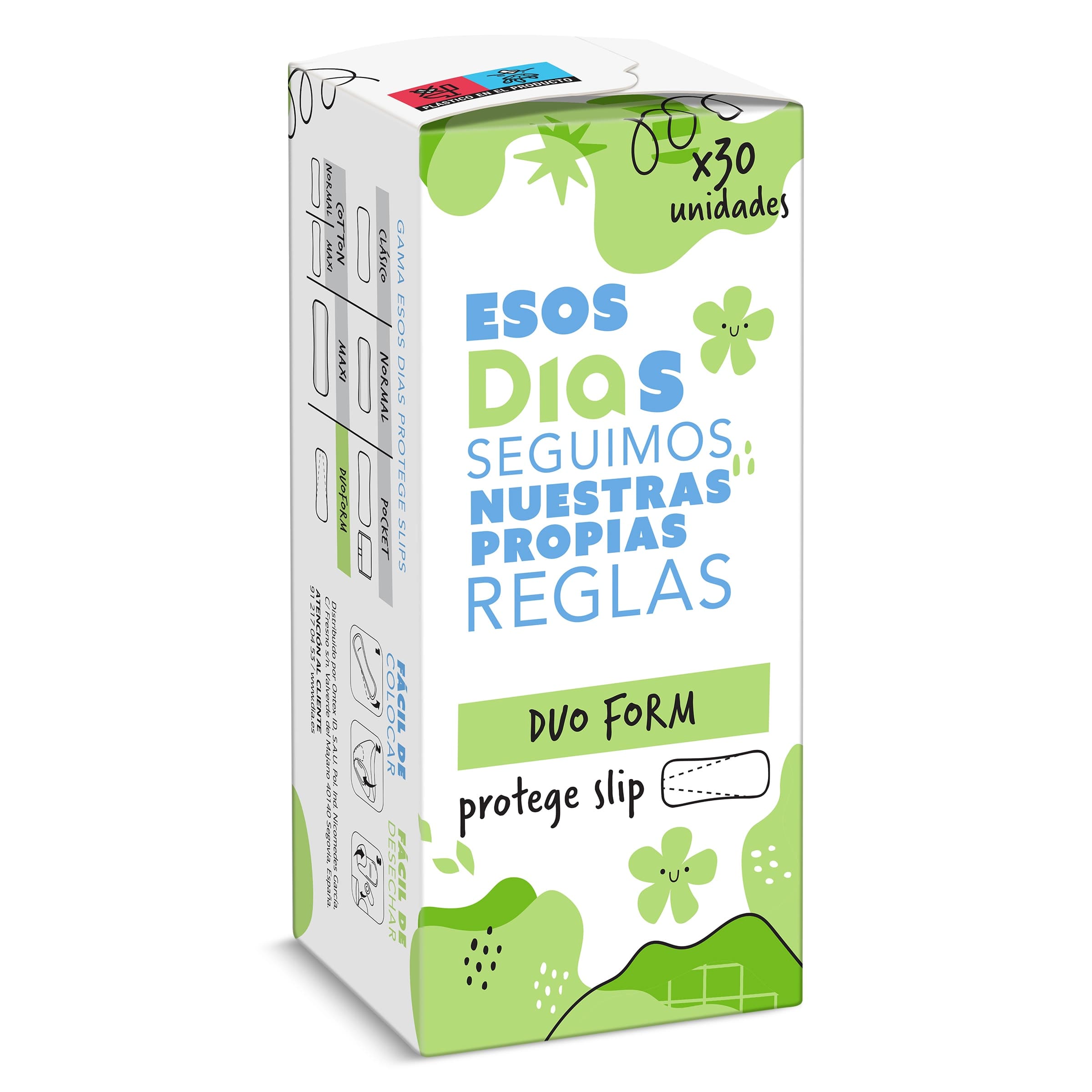 Protegeslips duoform Esos Dias caja 30 unidades