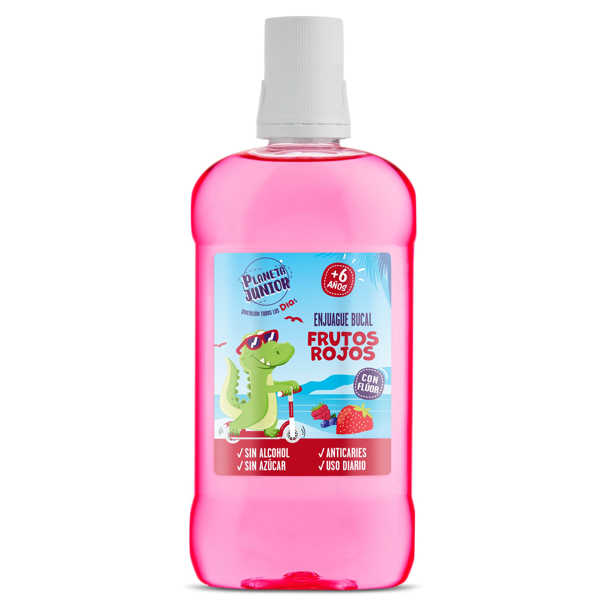 Enjuague bucal infantil frutos rojos Planeta Junior de Dia botella 500 ml