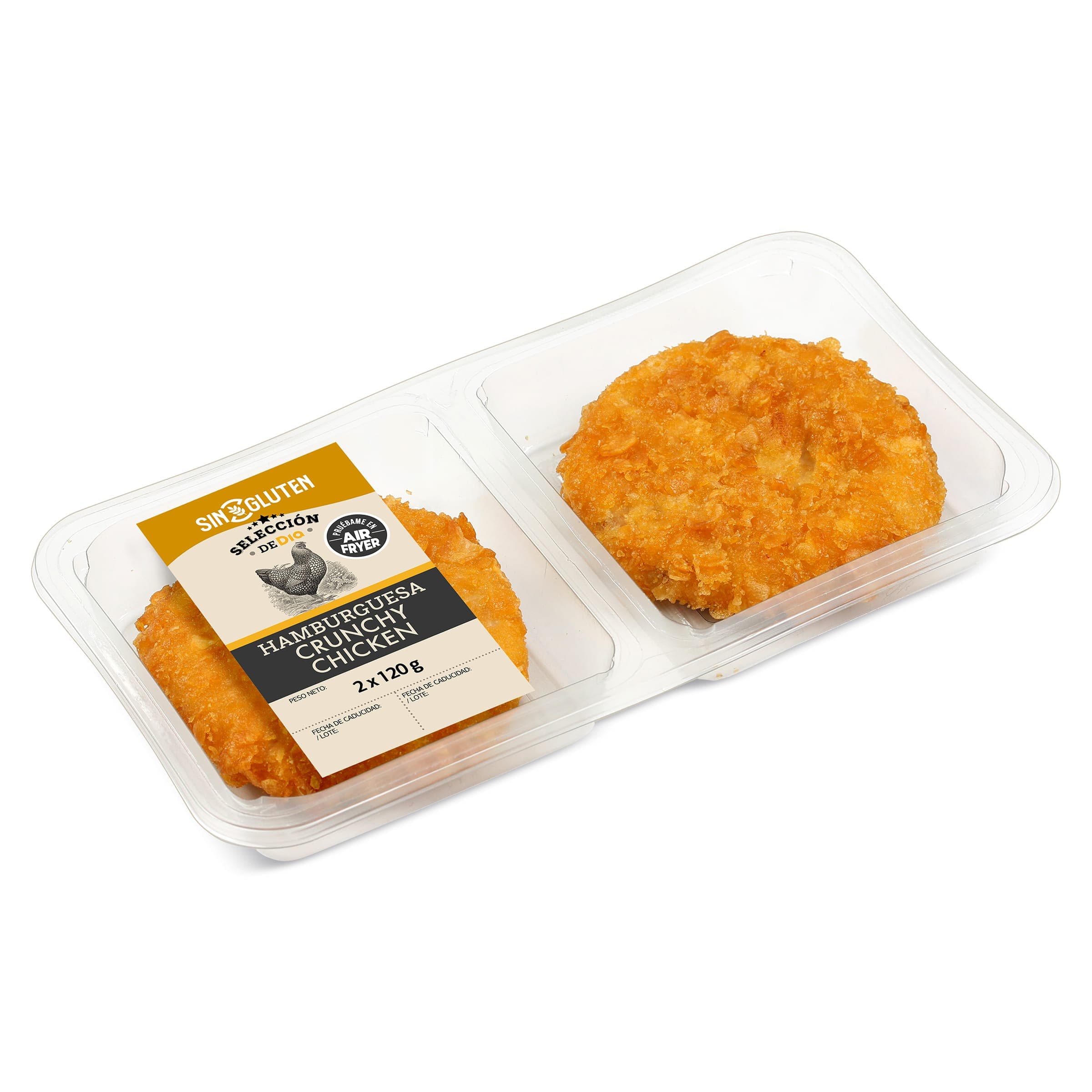 Burger crunchy de pollo Selección de Dia 240 g