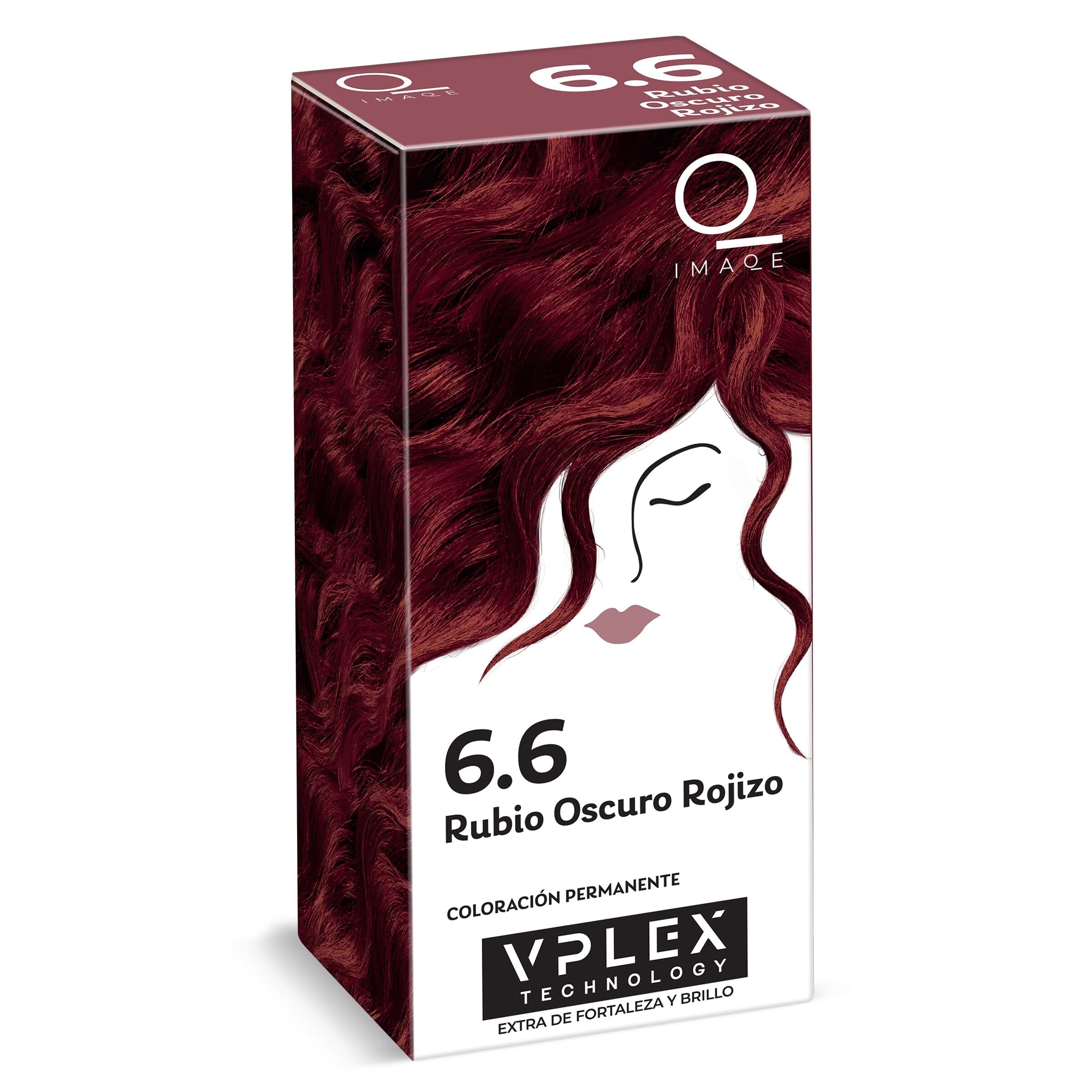 Tinte pelo permanente color rubio oscuro rojizo N.º 6.6 Dia Imaqe caja 1 unidad