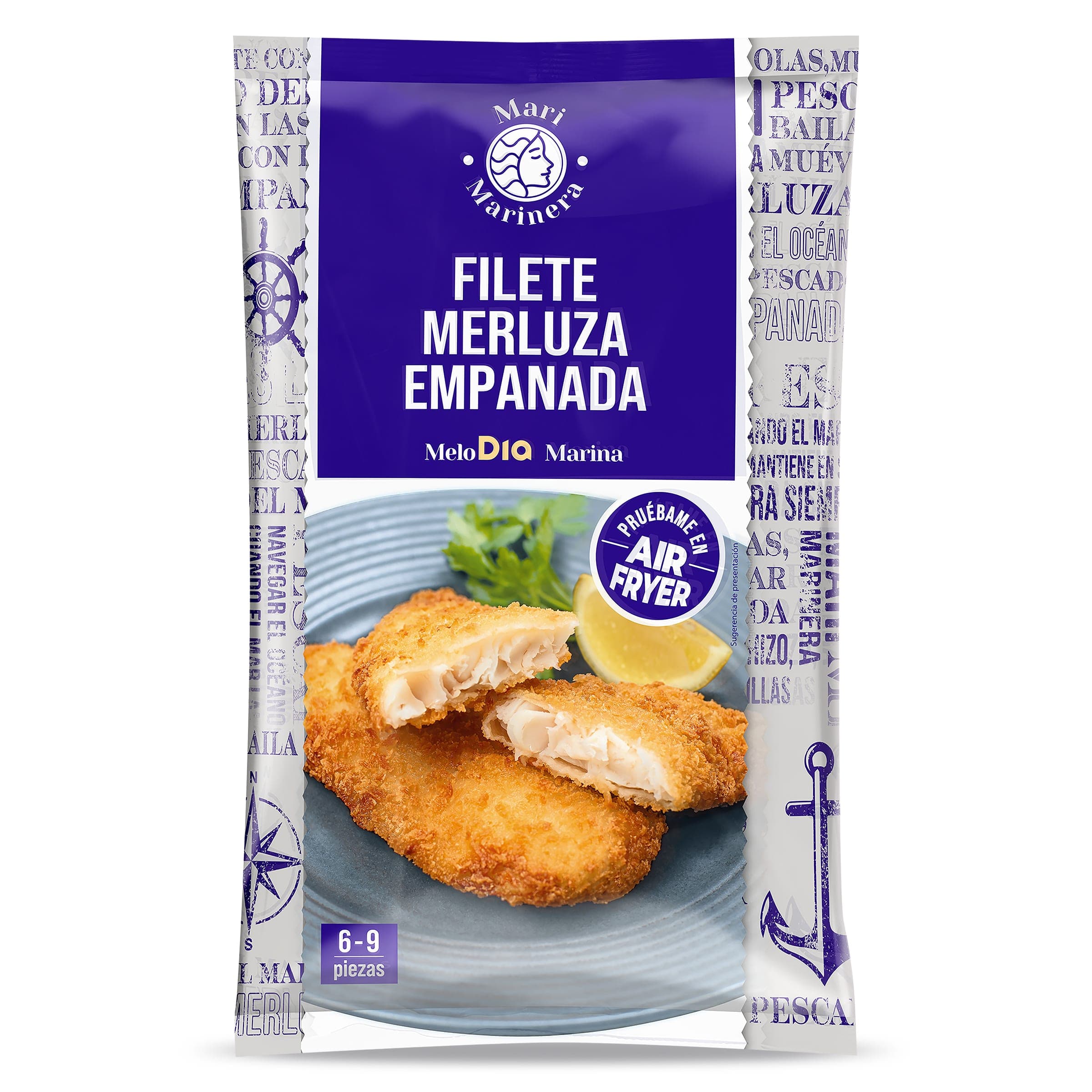 Filetes de merluza empanados Dia Mari Marinera 600 g