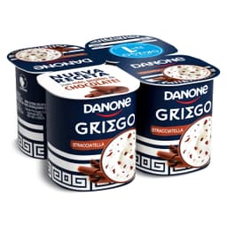 Yogur griego stracciatella Danone vaso 4 x 110 g