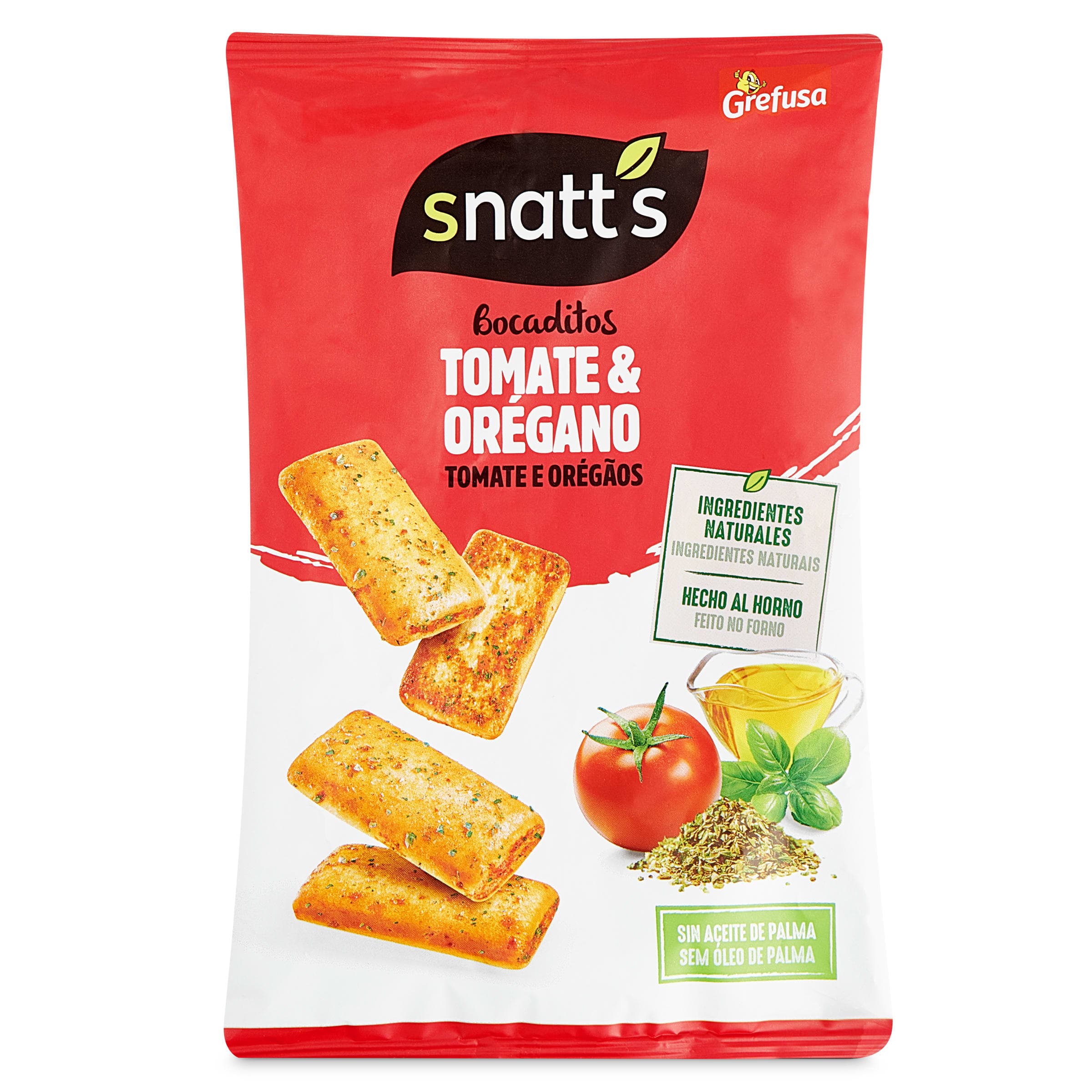 Bocaditos de tomate y orégano Snatt's 110 g