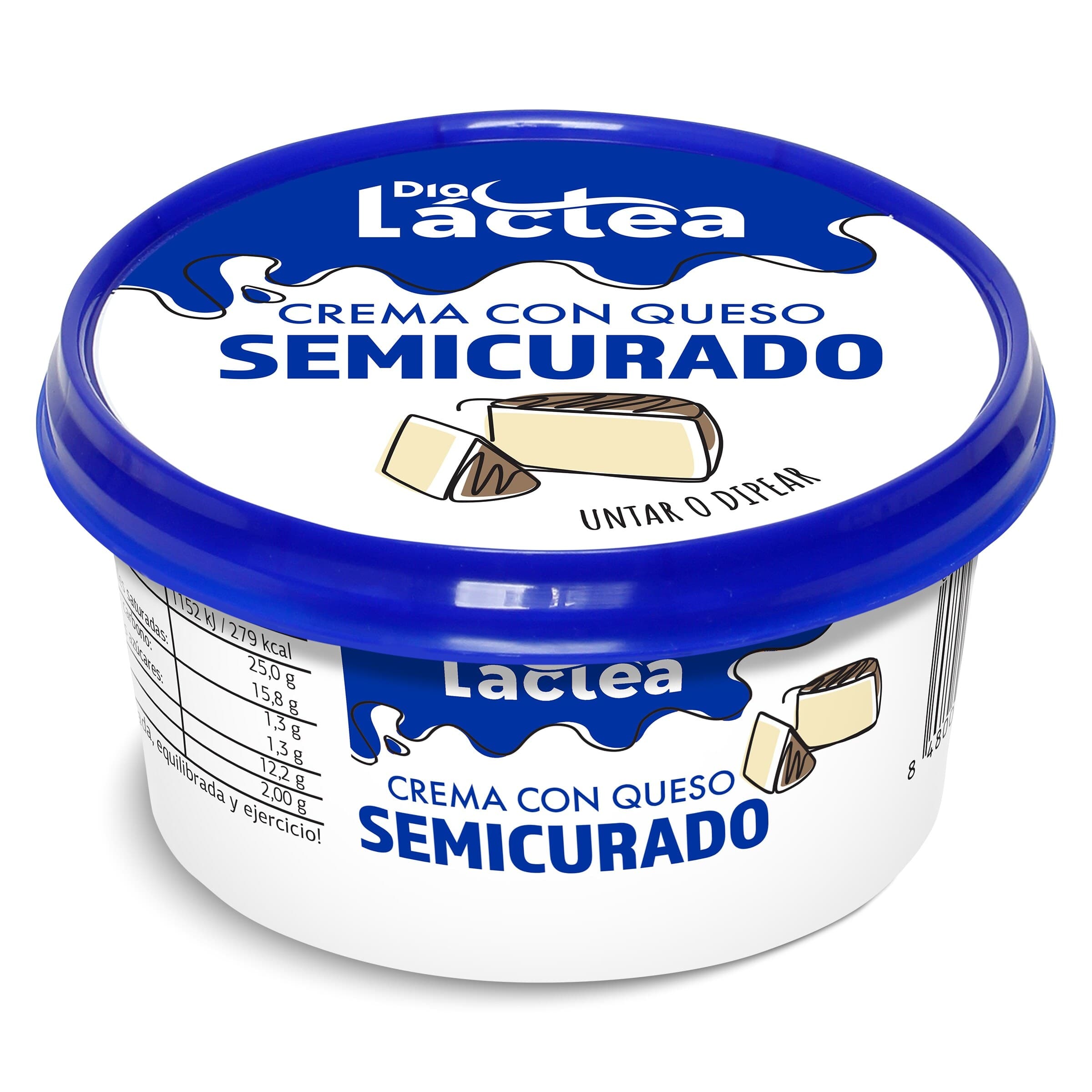 Crema de queso semicurado Dia Láctea 125 g