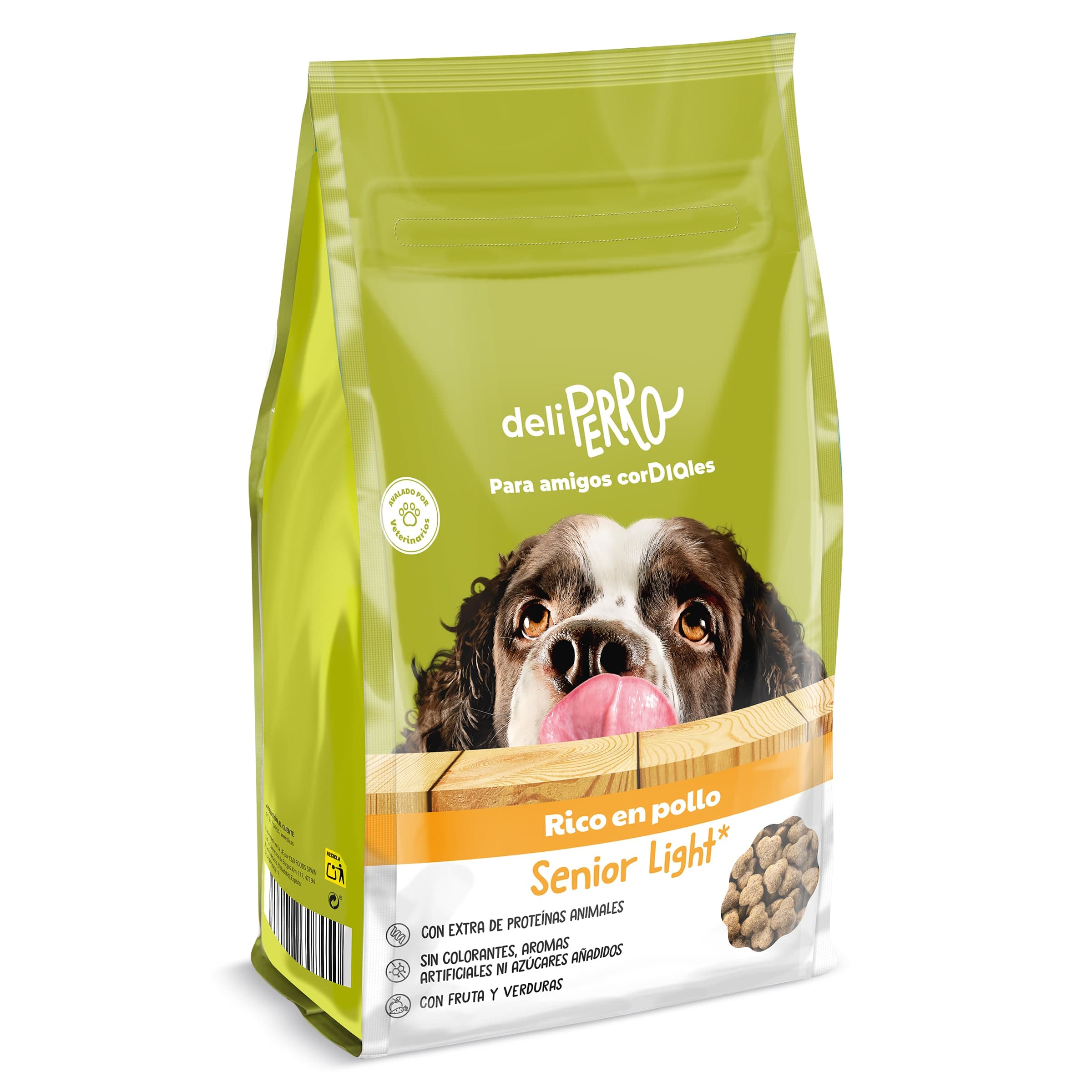 Alimento para perros senior light con pollo Deliperro de Dia bolsa 3 Kg