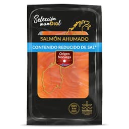 Salmón ahumado reducido en sal Dia Selección Mundial sobre 100 g