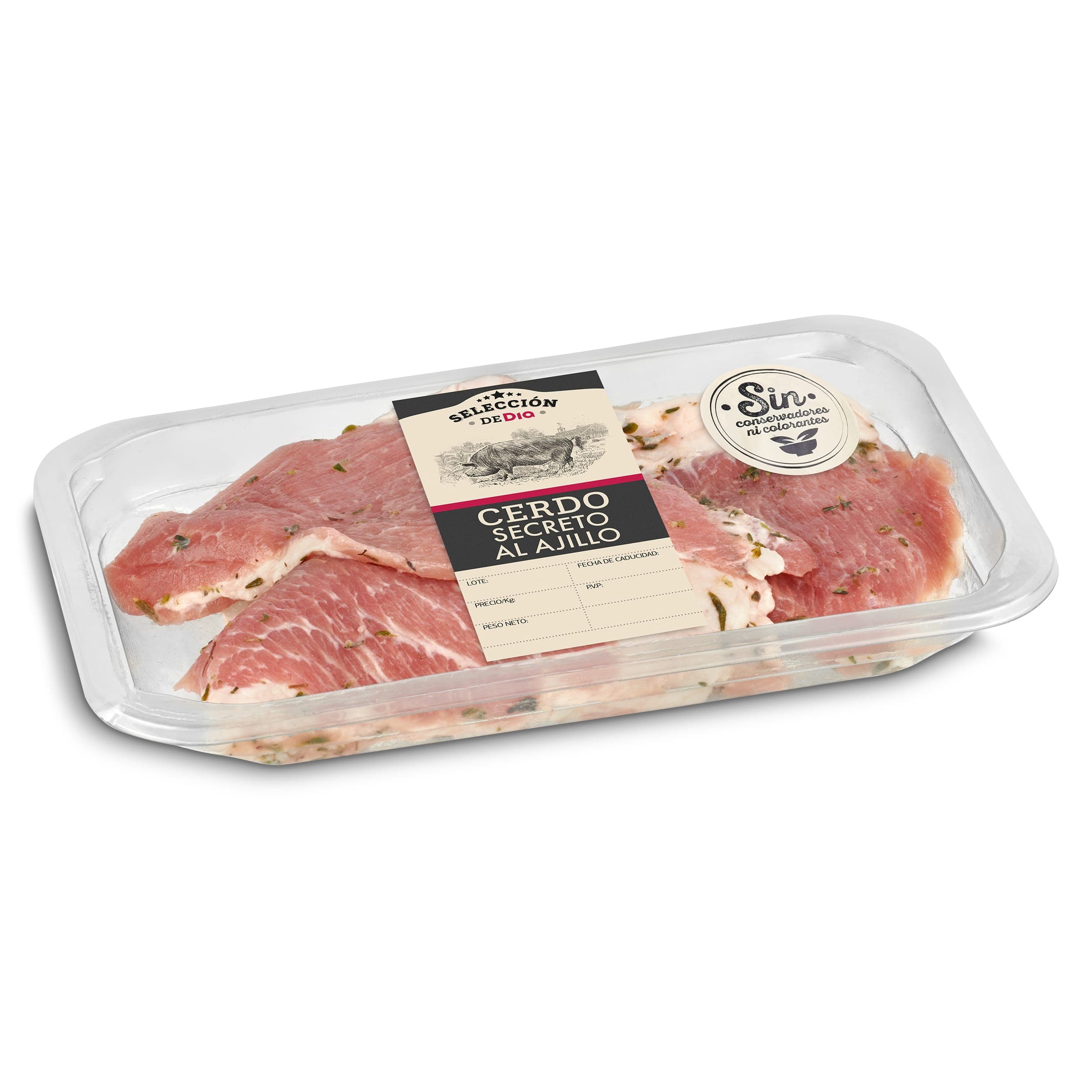 Secreto de cerdo al ajillo Selección de Dia 350 g aprox.