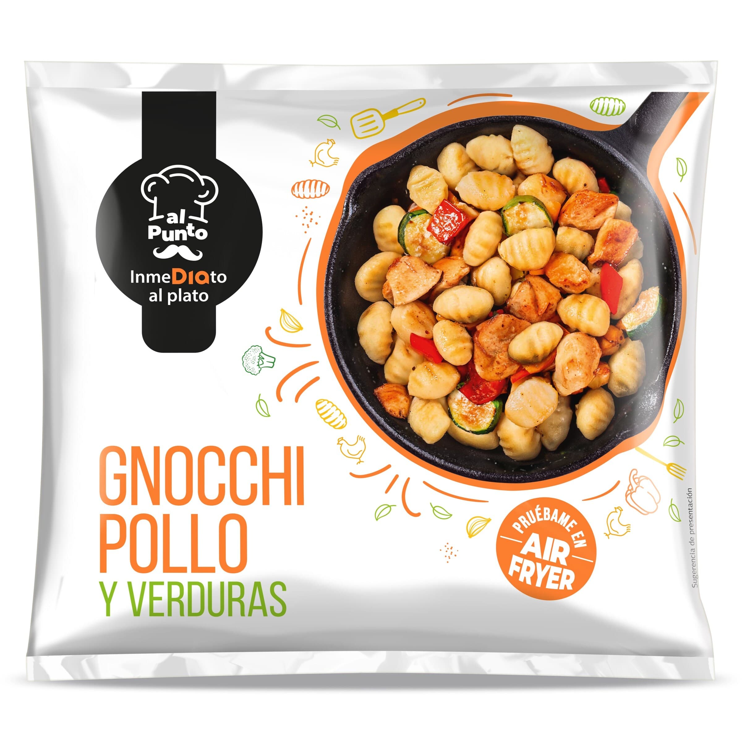 Gnocchis con pollo y verduras Dia Al Punto 450 g