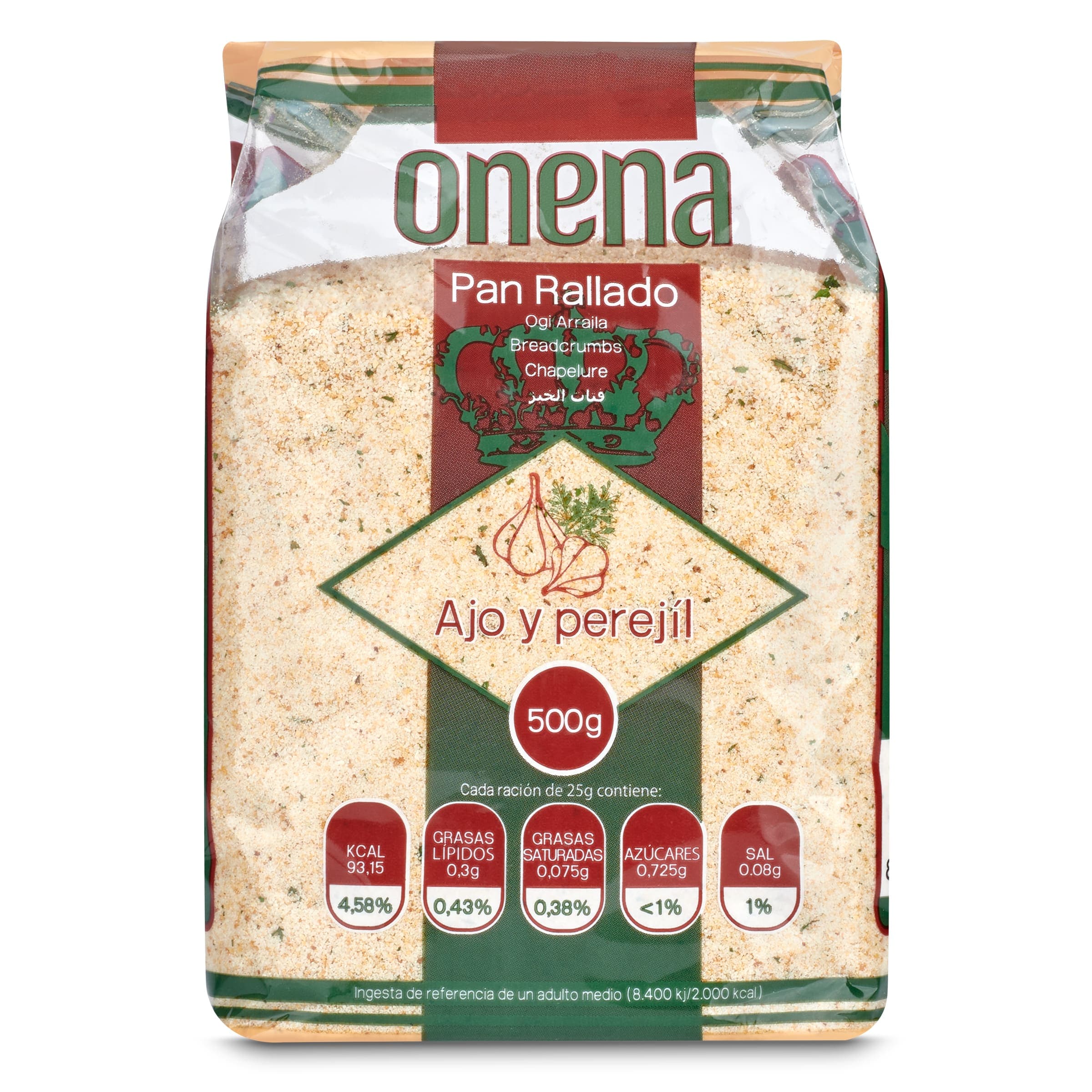 Pan rallado con ajo y perejil Onena 500 g