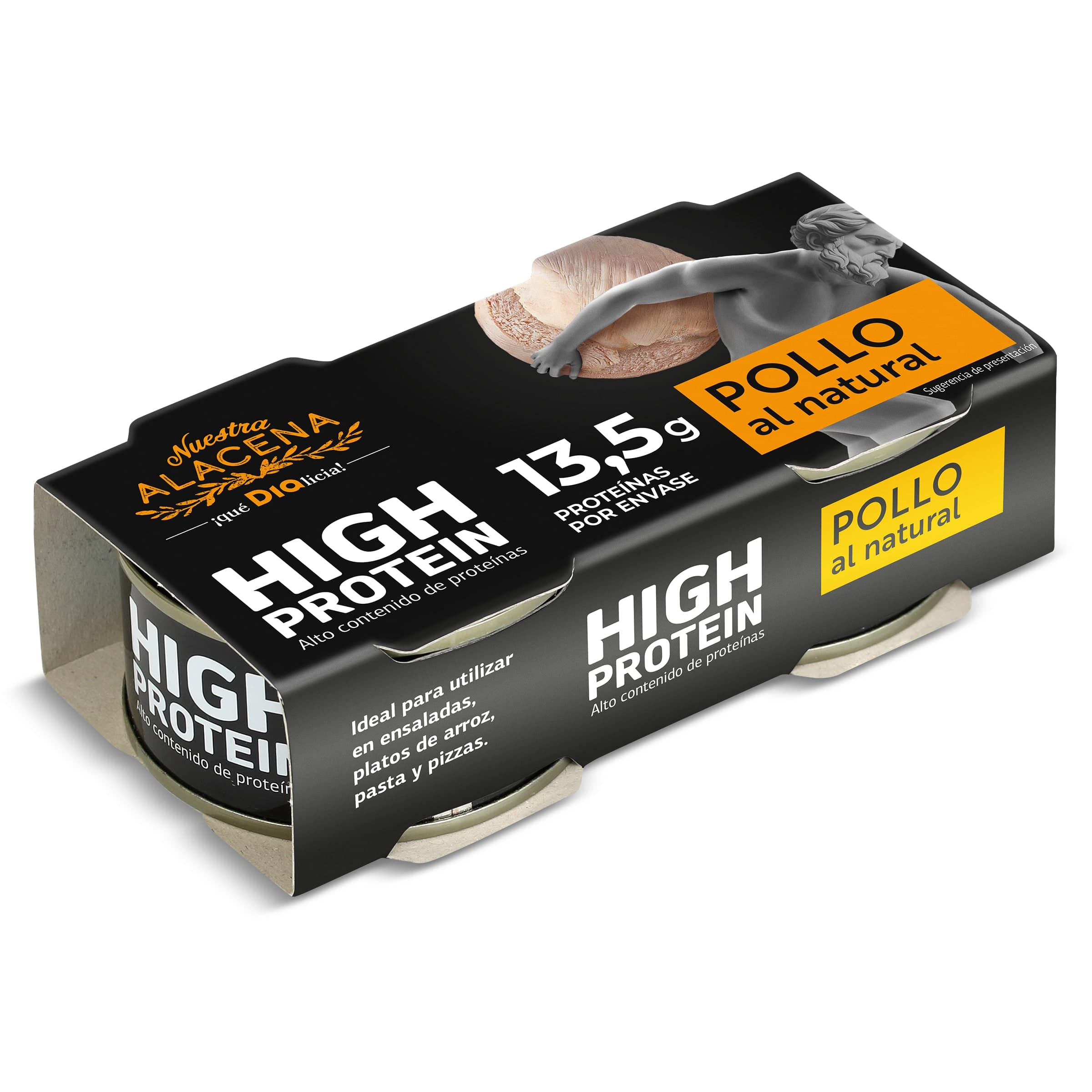 Pollo al natural alto en proteínas Dia Nuestra Alacena 2 x 52 g