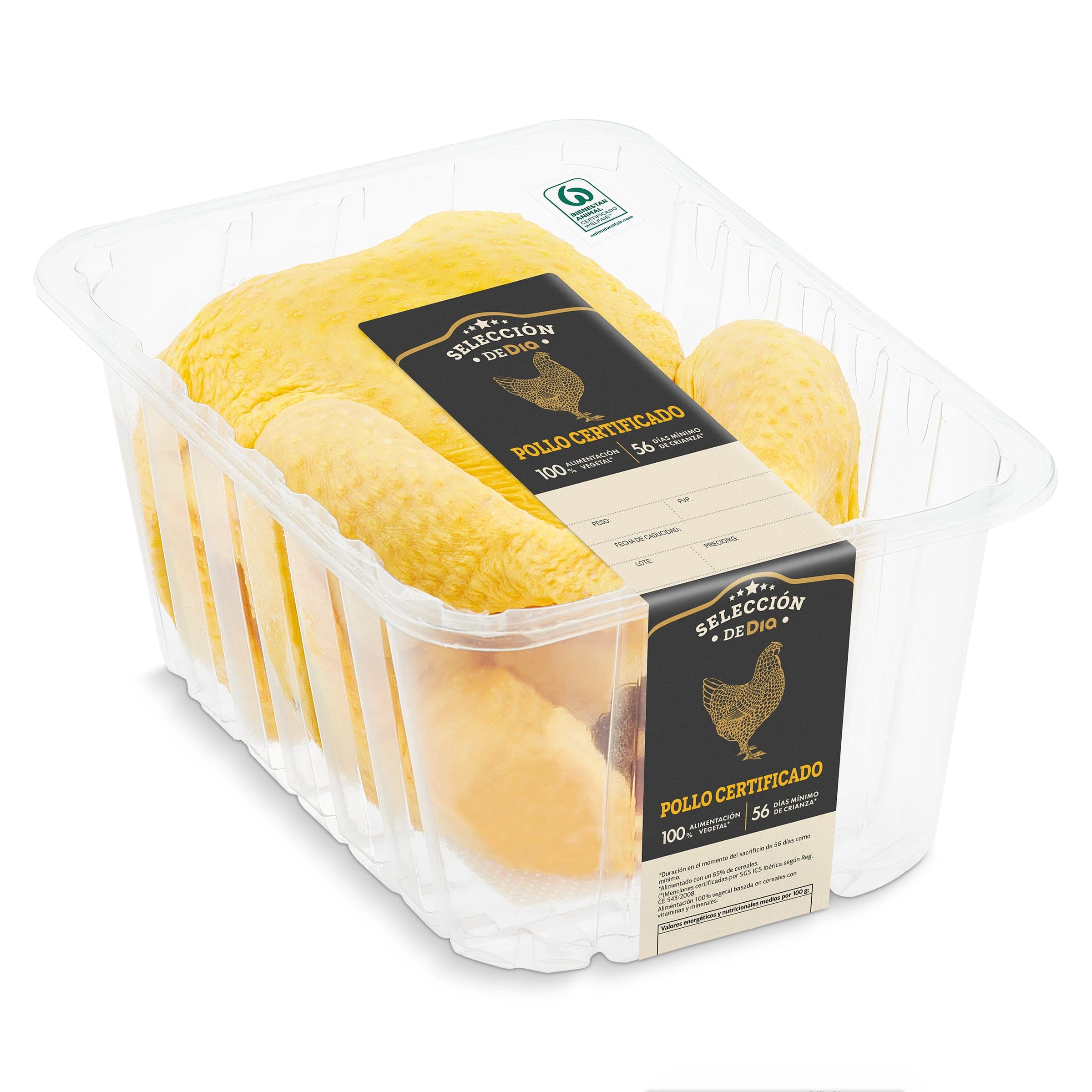 Pollo entero certificado Selección de Dia 2 Kg aprox.