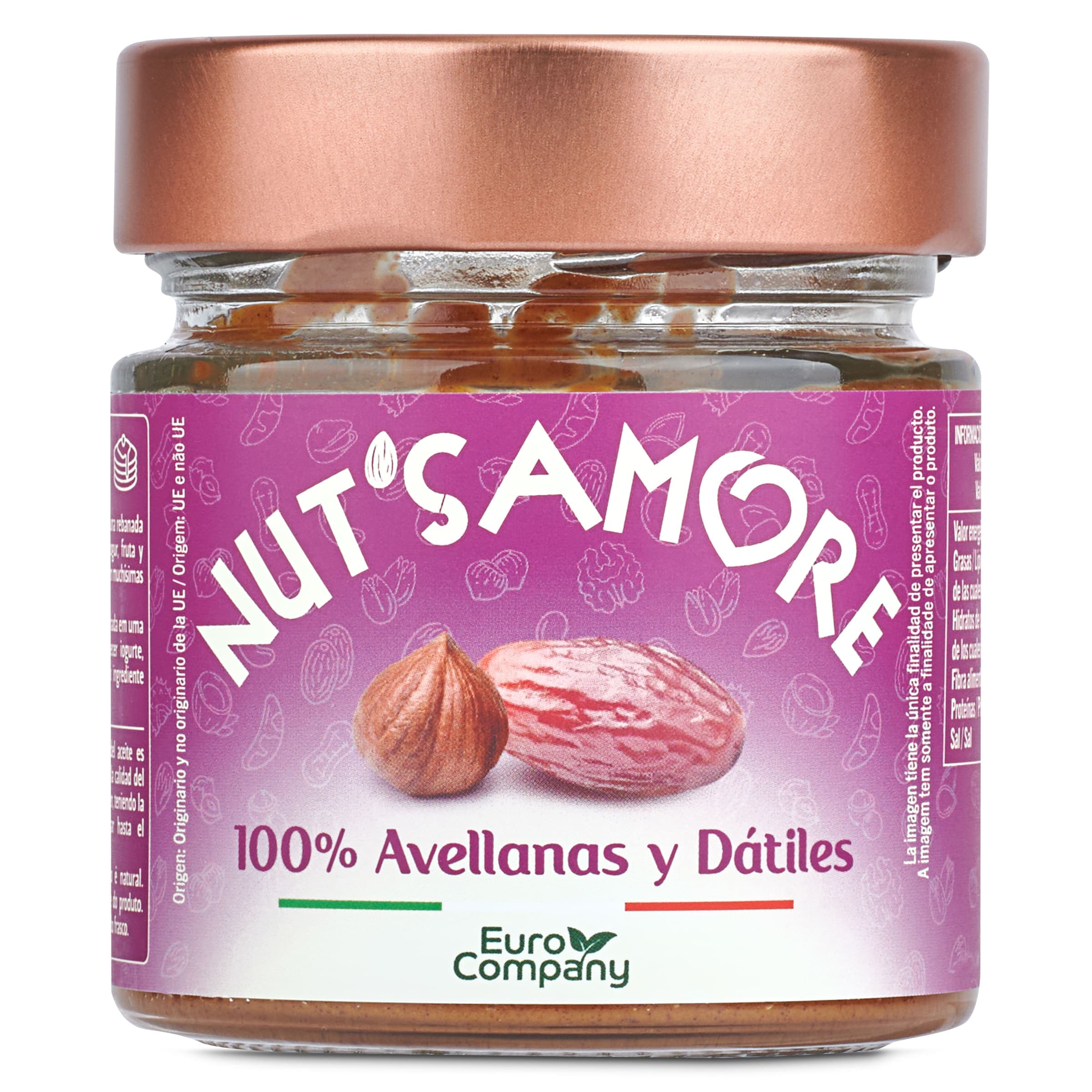 Crema de avellanas y dátiles Nut's amore bote 175 g