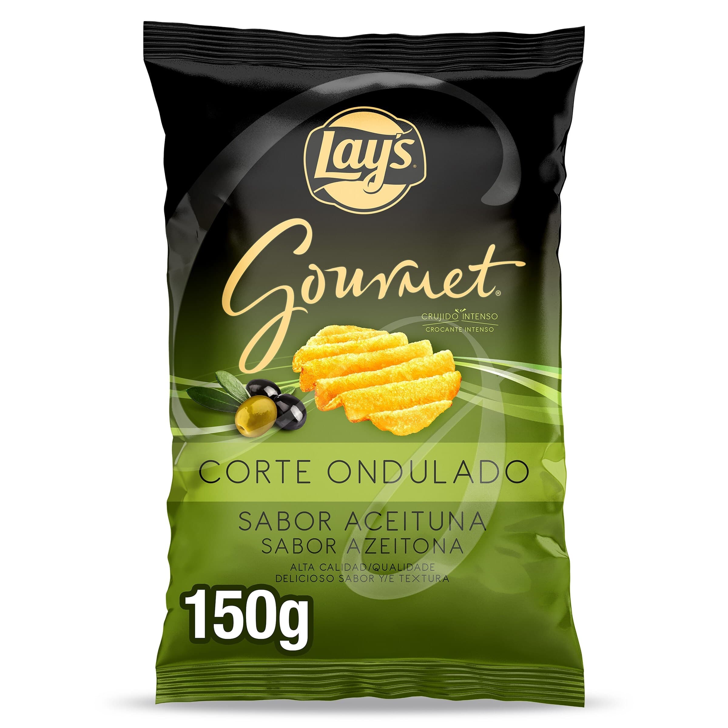 Lay's Gourmet onduladas sabor aceituna 150 g