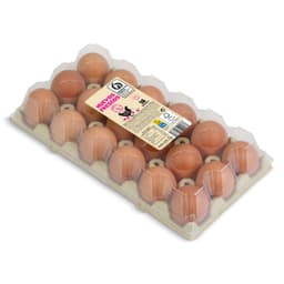 Huevos frescos categoría A clase L Dia 18 unidades