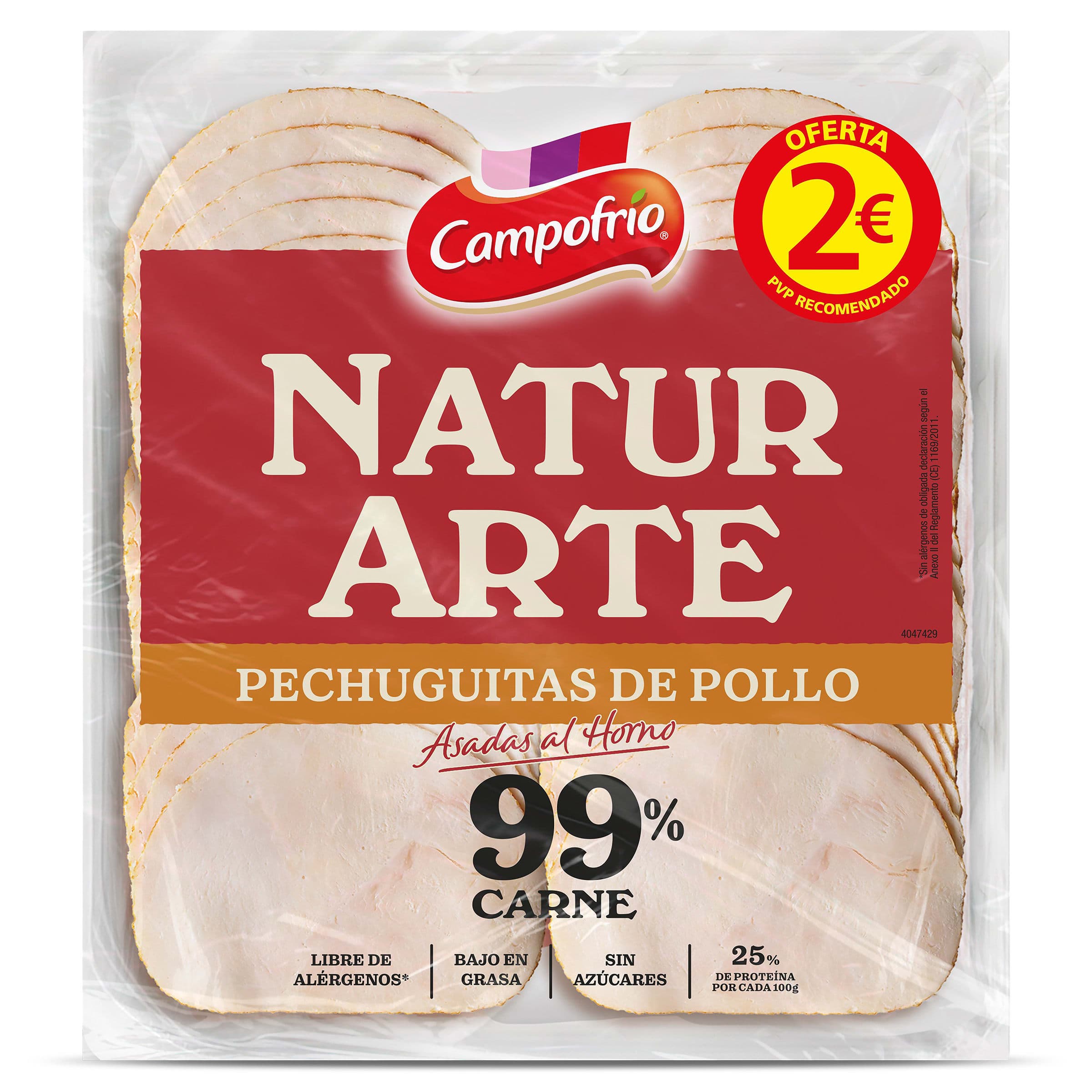 Pechuguitas de pollo 99% Campofrío 90 g