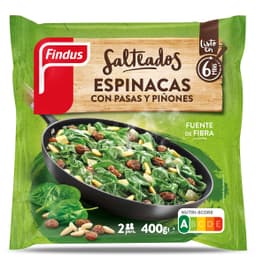 Espinacas con pasas y piñones Findus 400 g