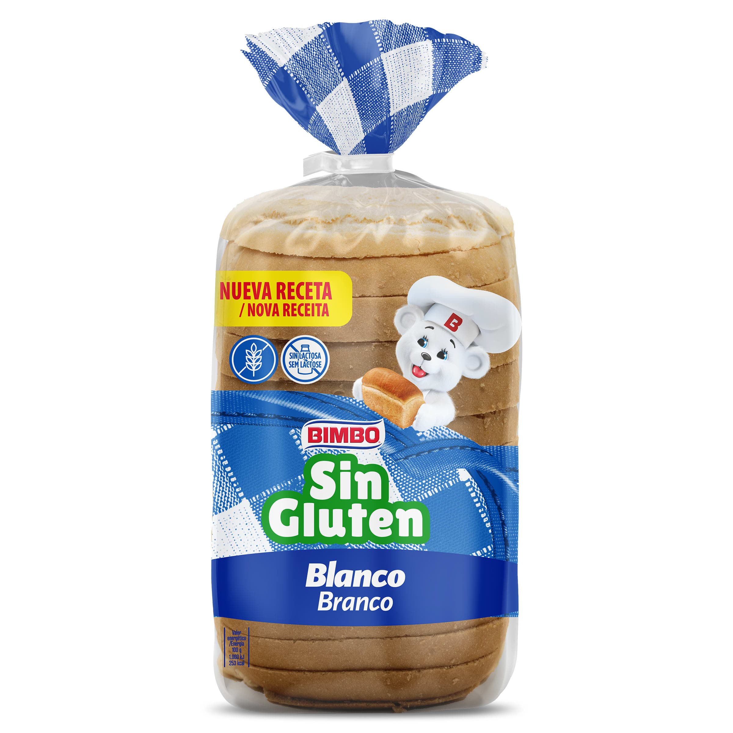 Pan de molde blanco sin gluten Bimbo 375 g
