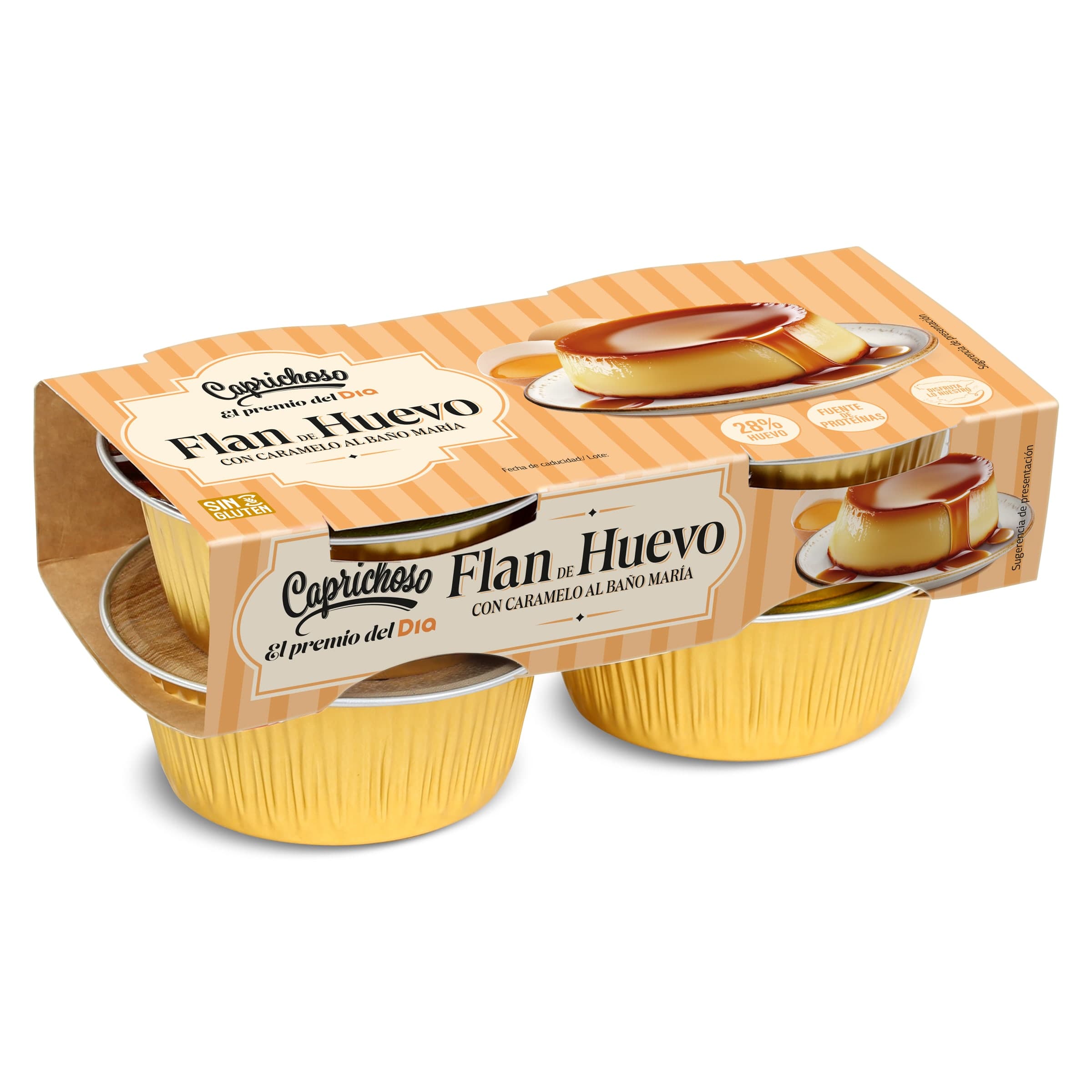 Flan de huevo Dia Caprichoso pack 4 x 100 g