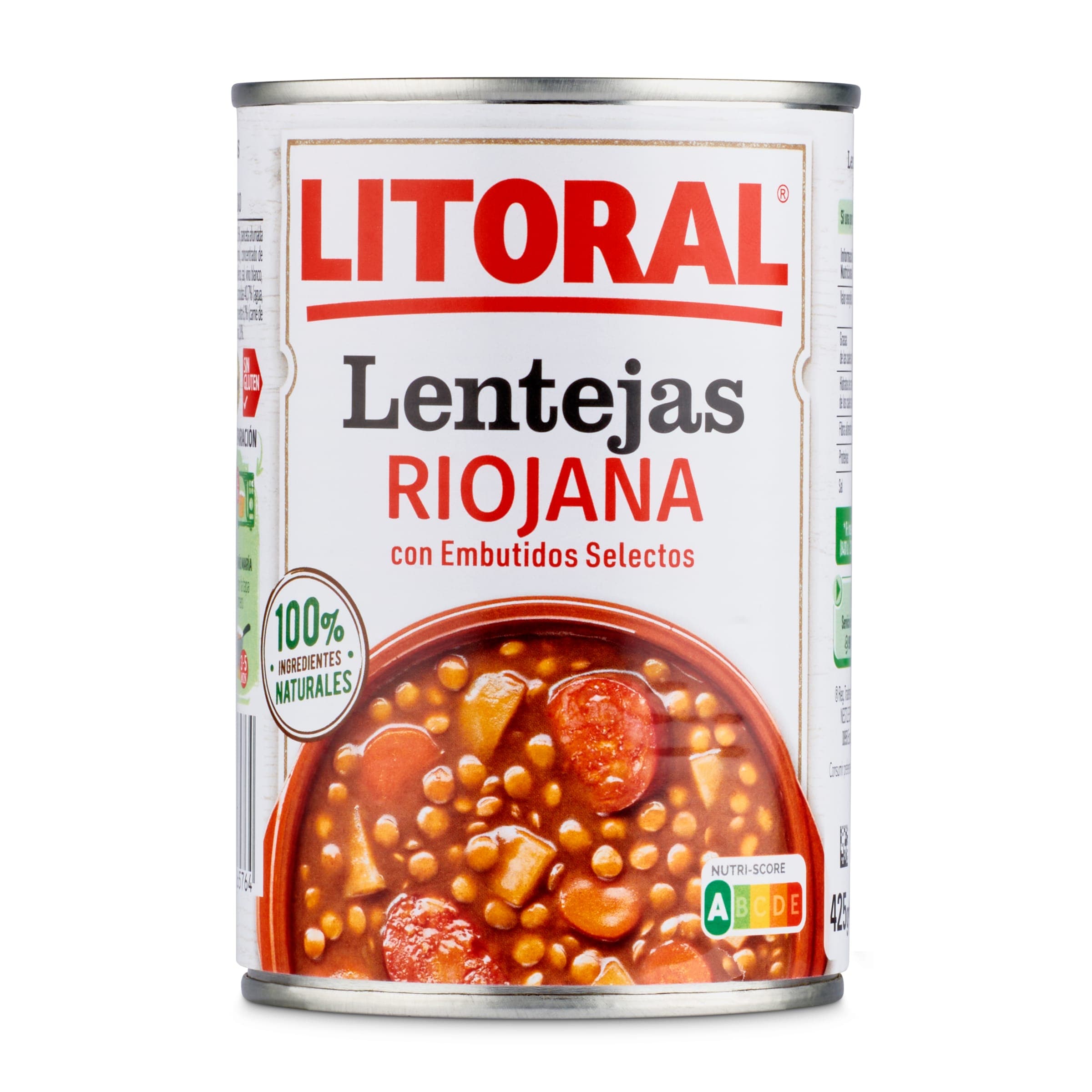 Lentejas a la riojana Litoral 430 g