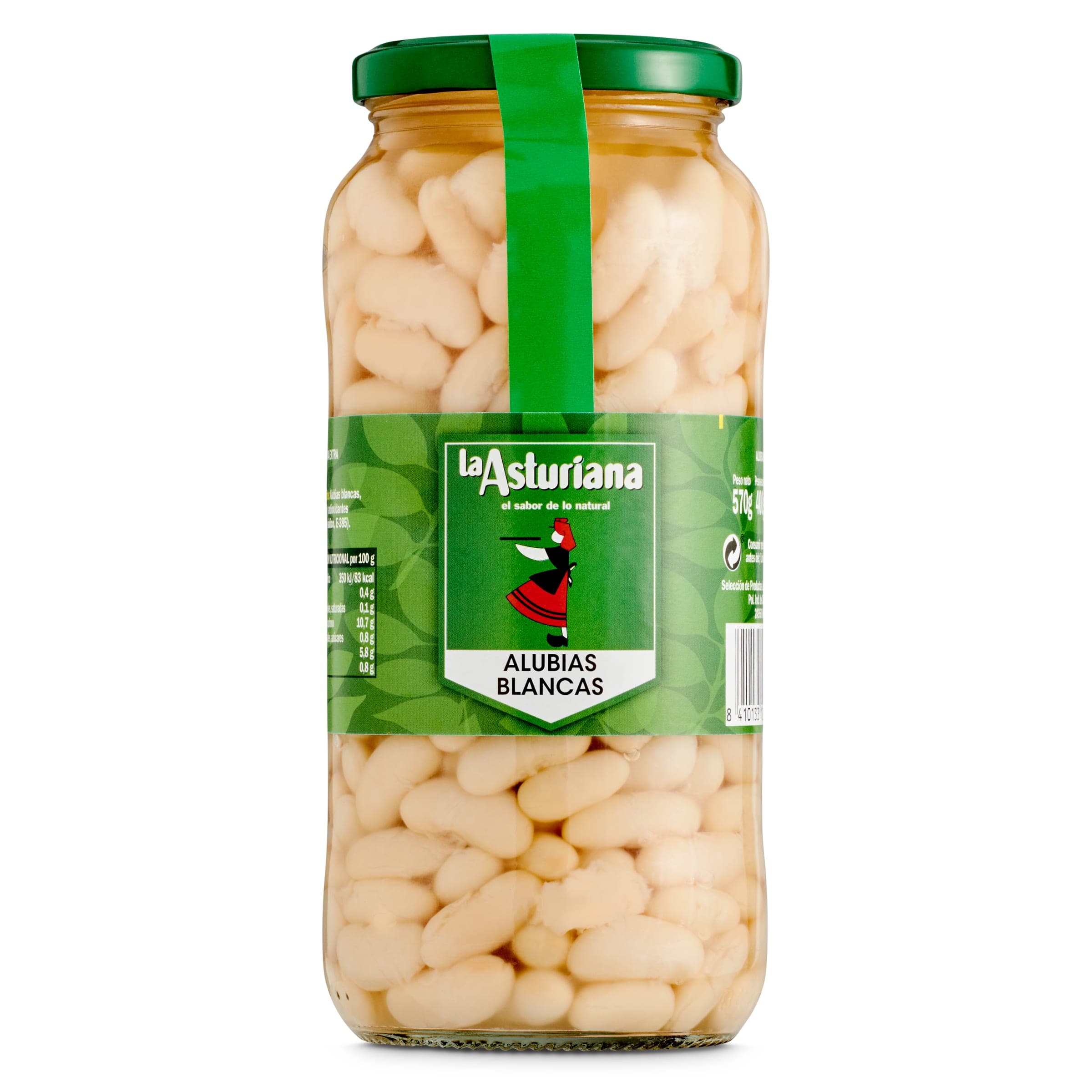 Alubias blancas cocidas La Asturiana 400 g