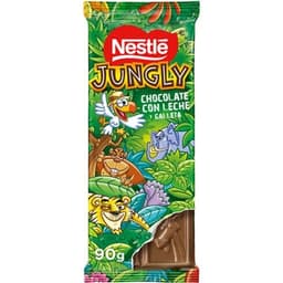 Chocolate con leche y galleta tableta 90 g - Nestle Jungly