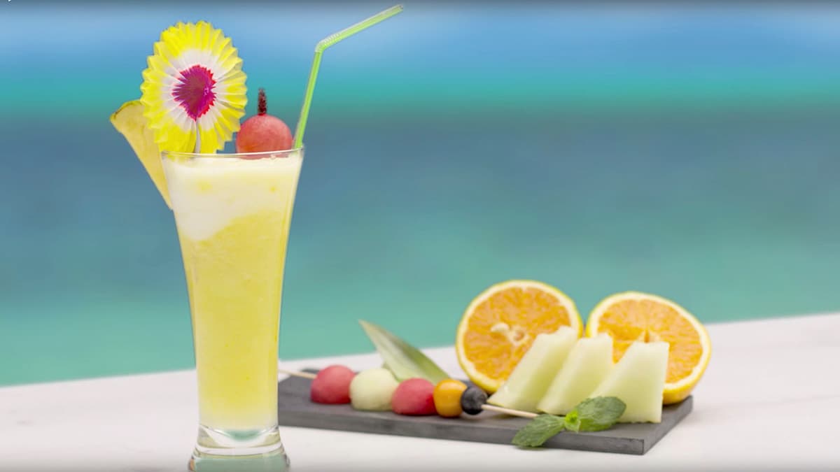 Cóctel de sorbete de melón